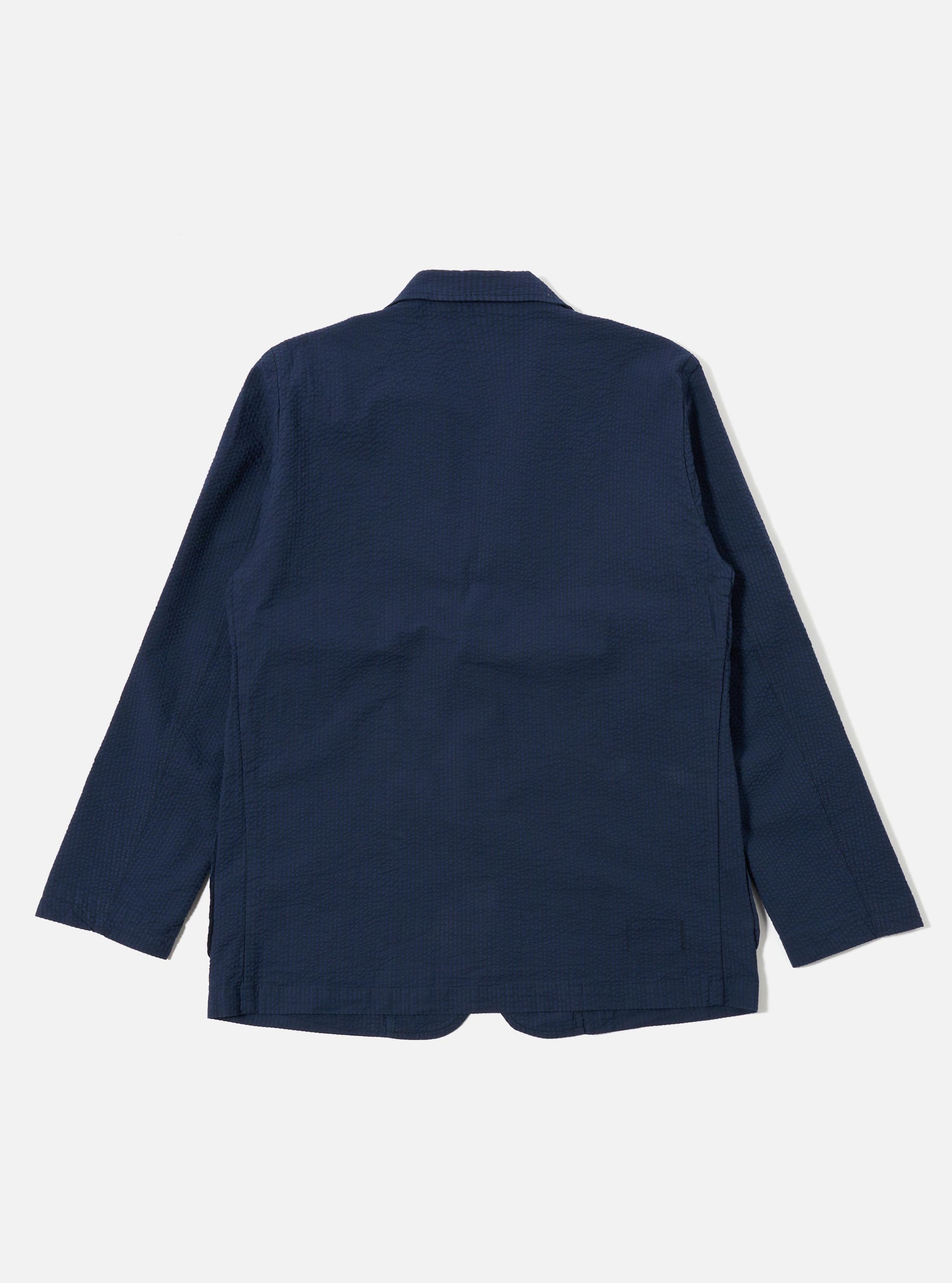 Navy Derby Stripe Two Button Jacket