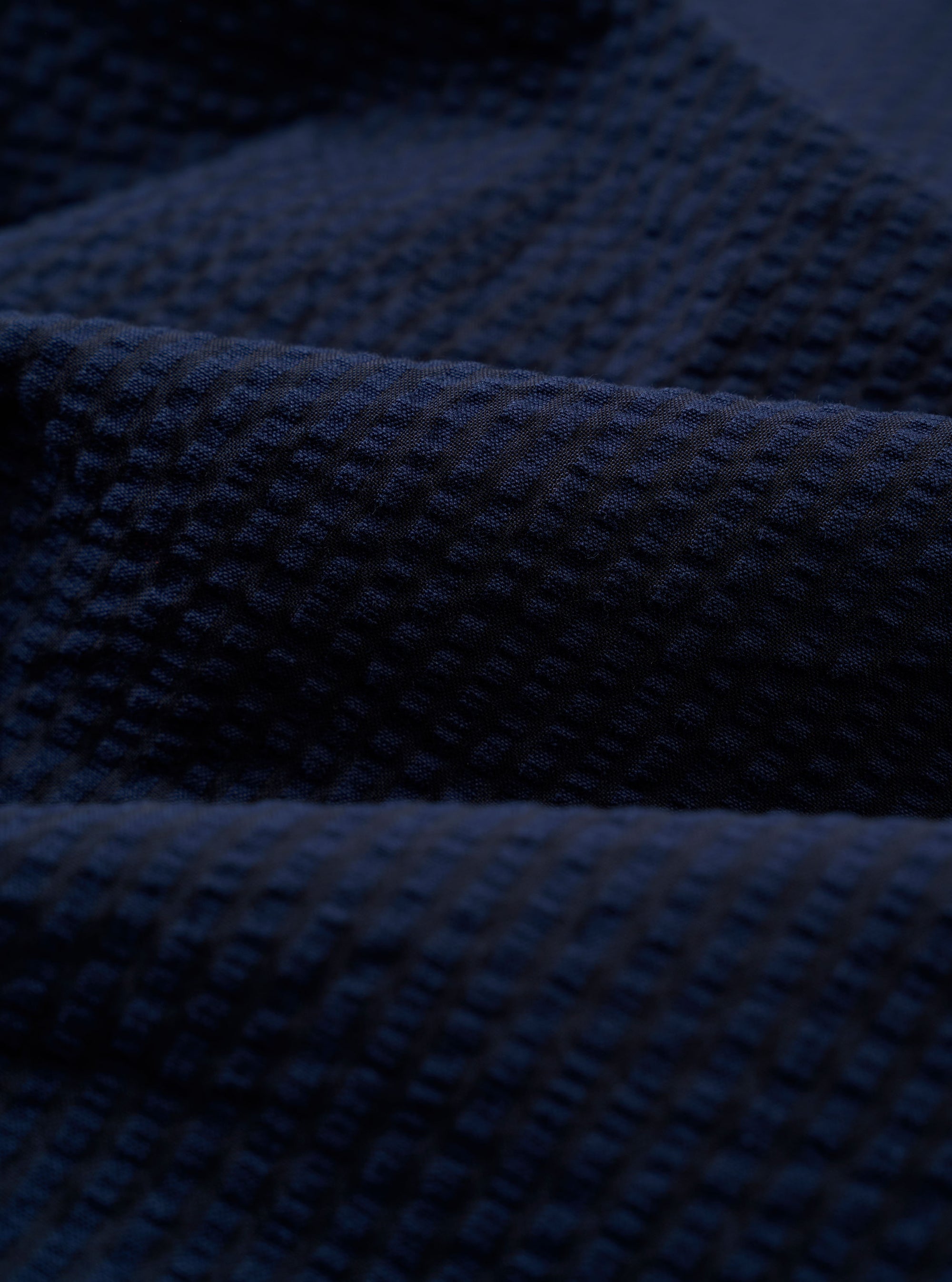 Navy Derby Stripe Two Button Jacket