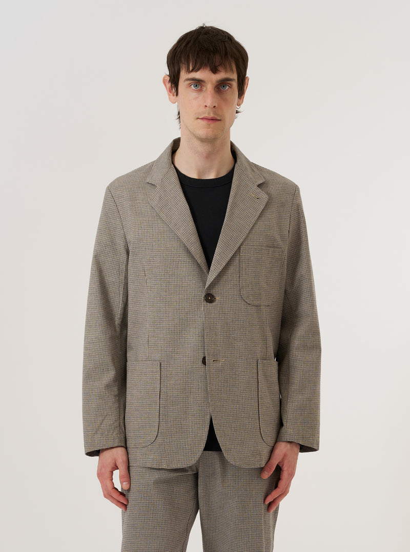 Multi Lucas Cotton Mix Two Button Jacket