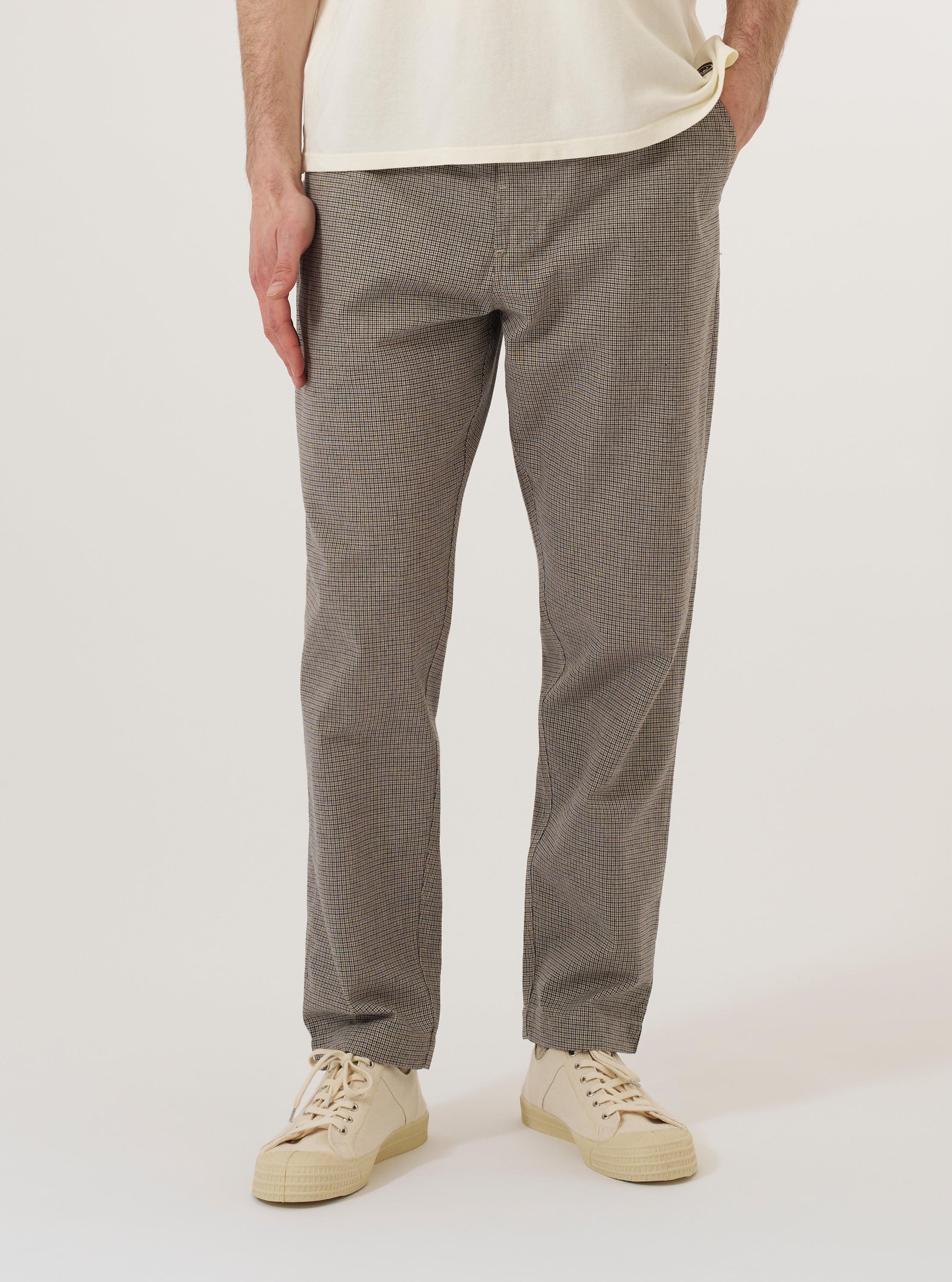 パンツ Oiled chino military mix pants 34511_Lucas-Cotton-