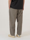 A model wears the Multi Lucas Cotton Mix Oxford Pant, shown from a rear angle against a plain white background. The trousers feature a wide-leg, loose fit with a multi-colored check pattern throughout. The image highlights the rear construction, including a single patch pocket on the right side and an elasticated drawstring waistband.