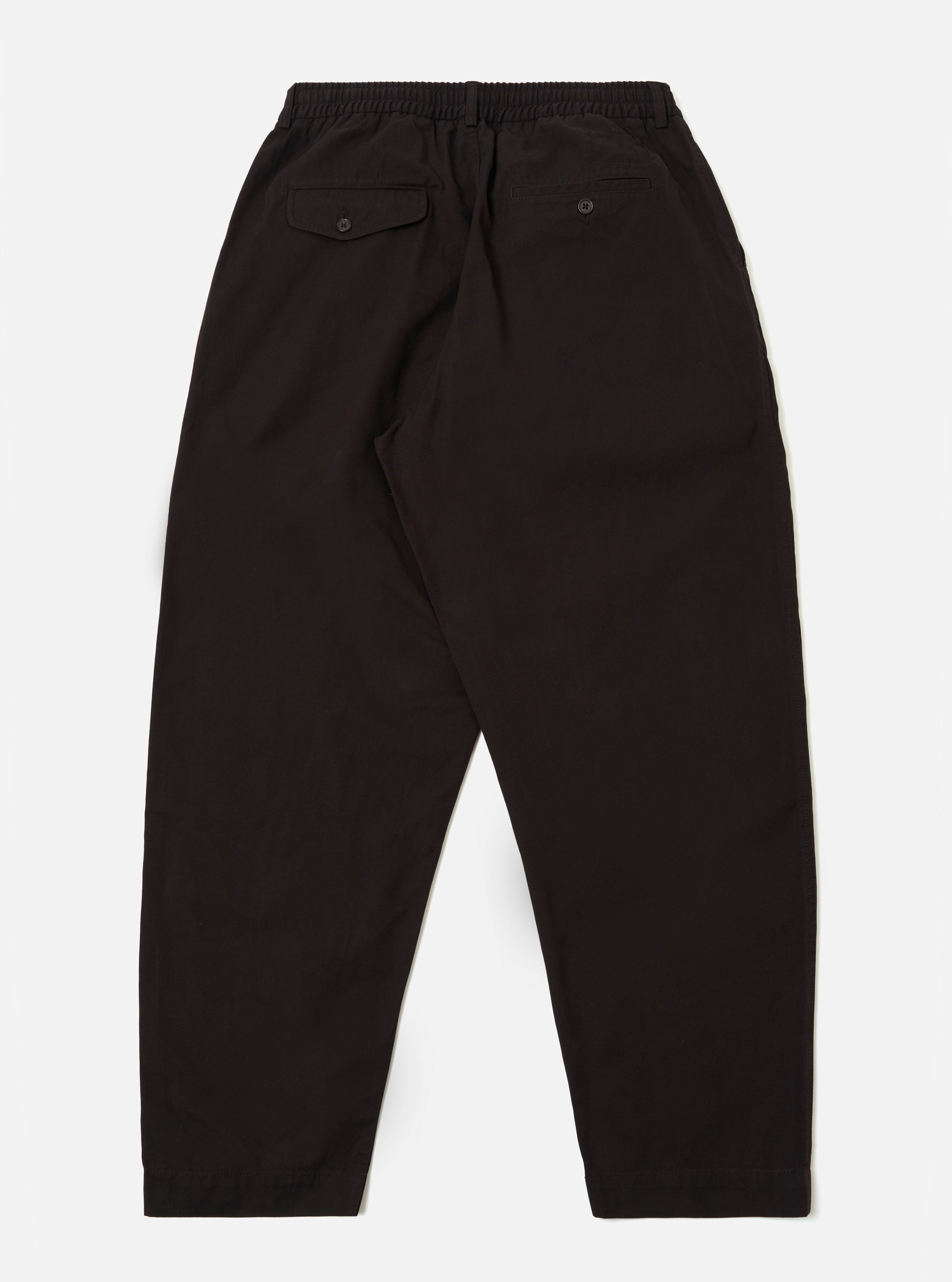 Men's Licorice Summer Canvas Pleated Track Pant – Universal Works