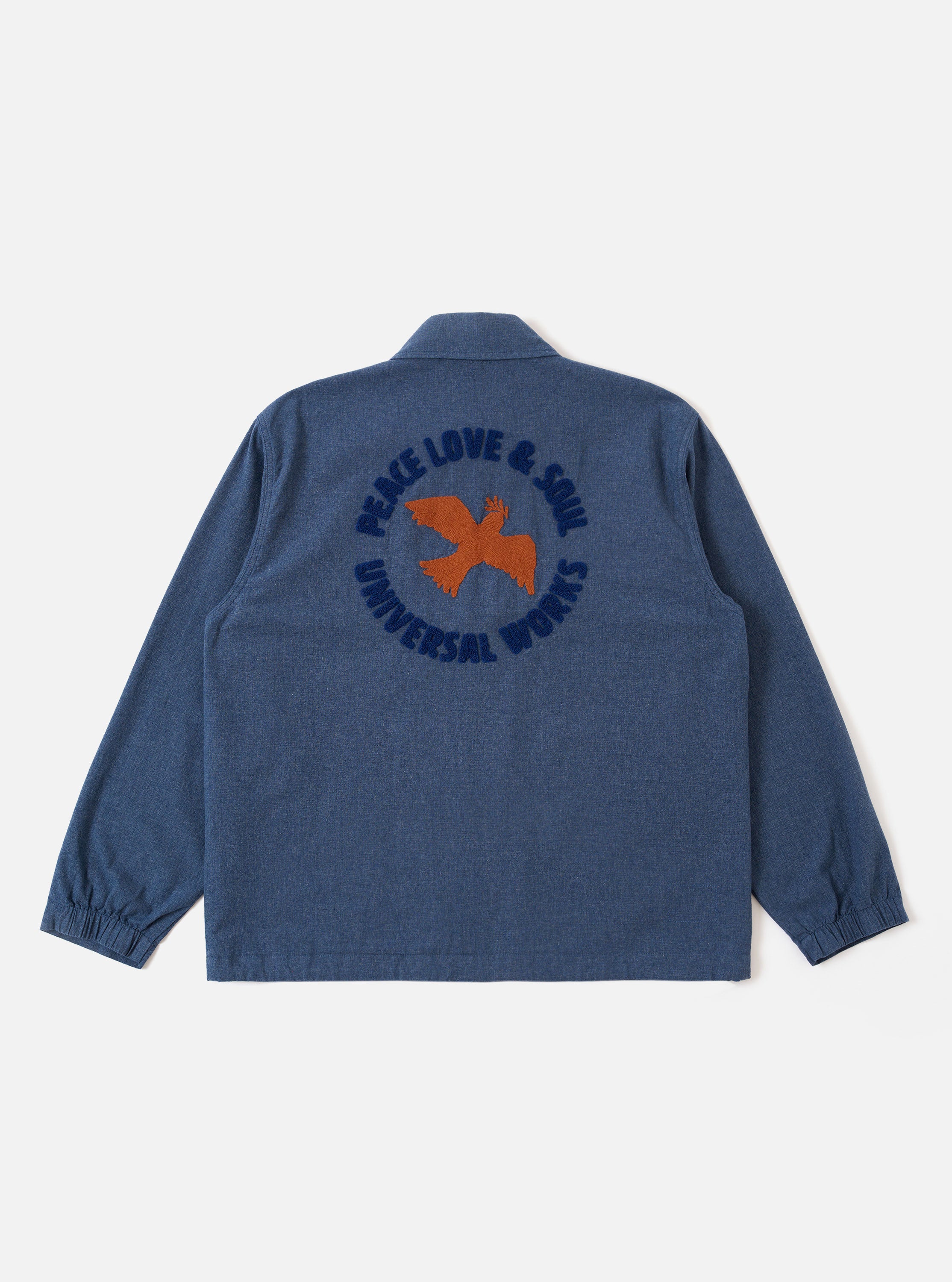 Men's Blue Sintra Recycled Cotton Head Coach Jacket – Universal Works Men's Blue Sintra Recycled Cotton Head Coach Jacket – Universal Works