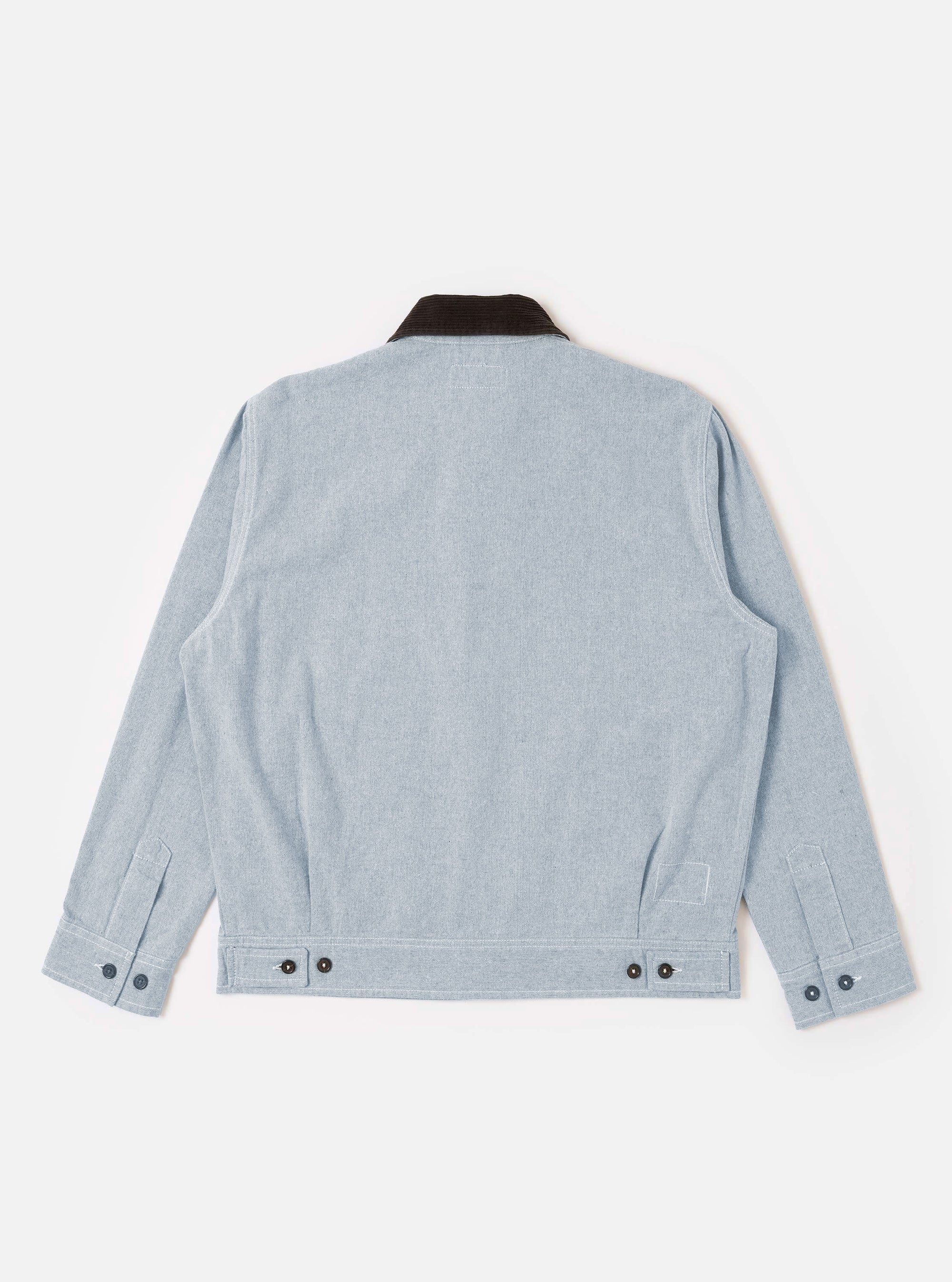 Light Indigo Jean Cloth Reworked Rose Bowl Jacket