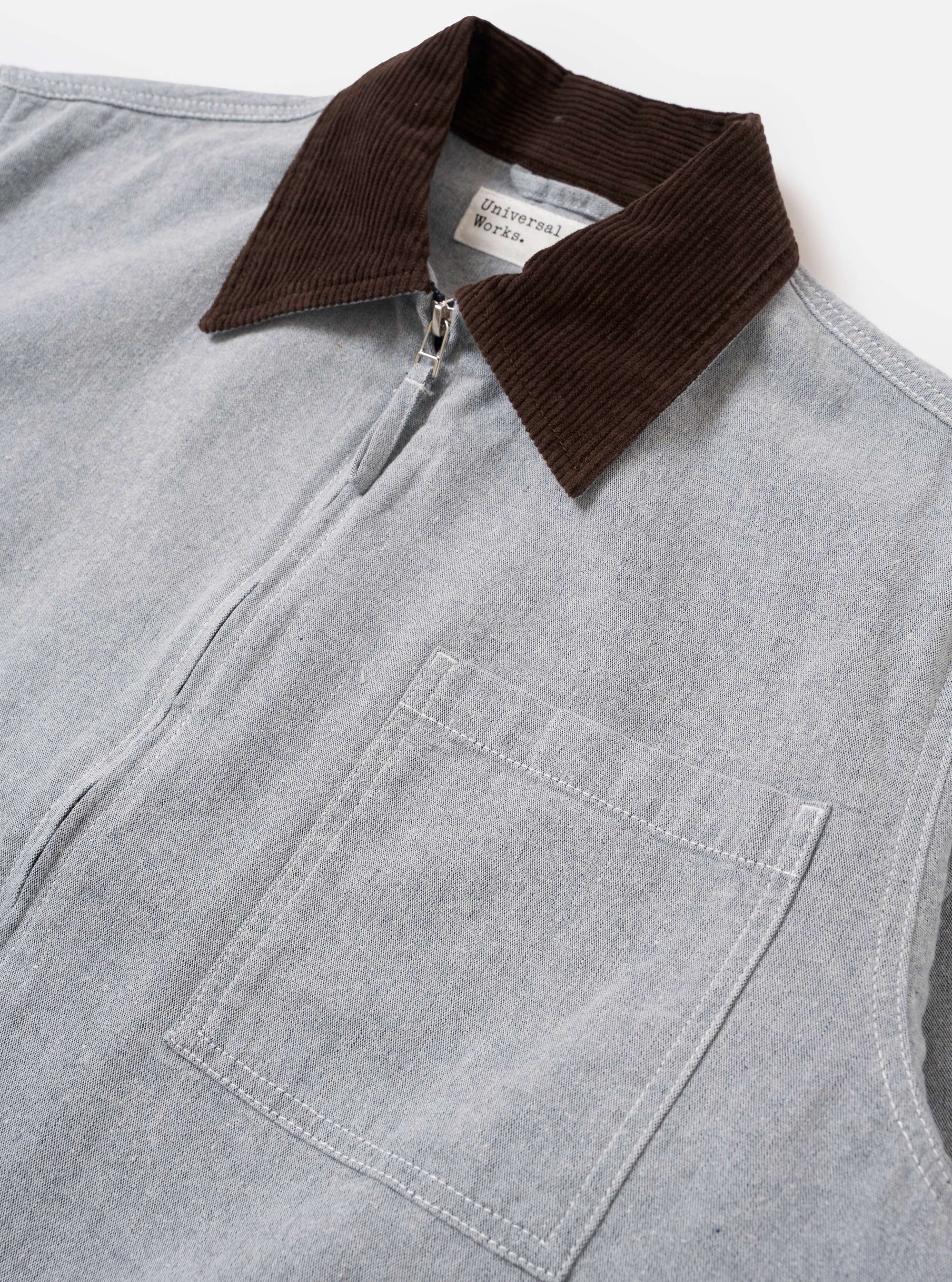 Light Indigo Jean Cloth Reworked Rose Bowl Jacket