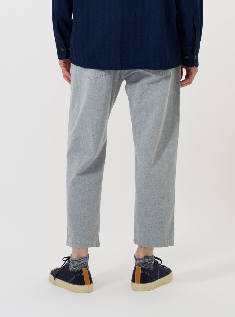 Light Indigo Jean Cloth Reworked Hi Water Trouser