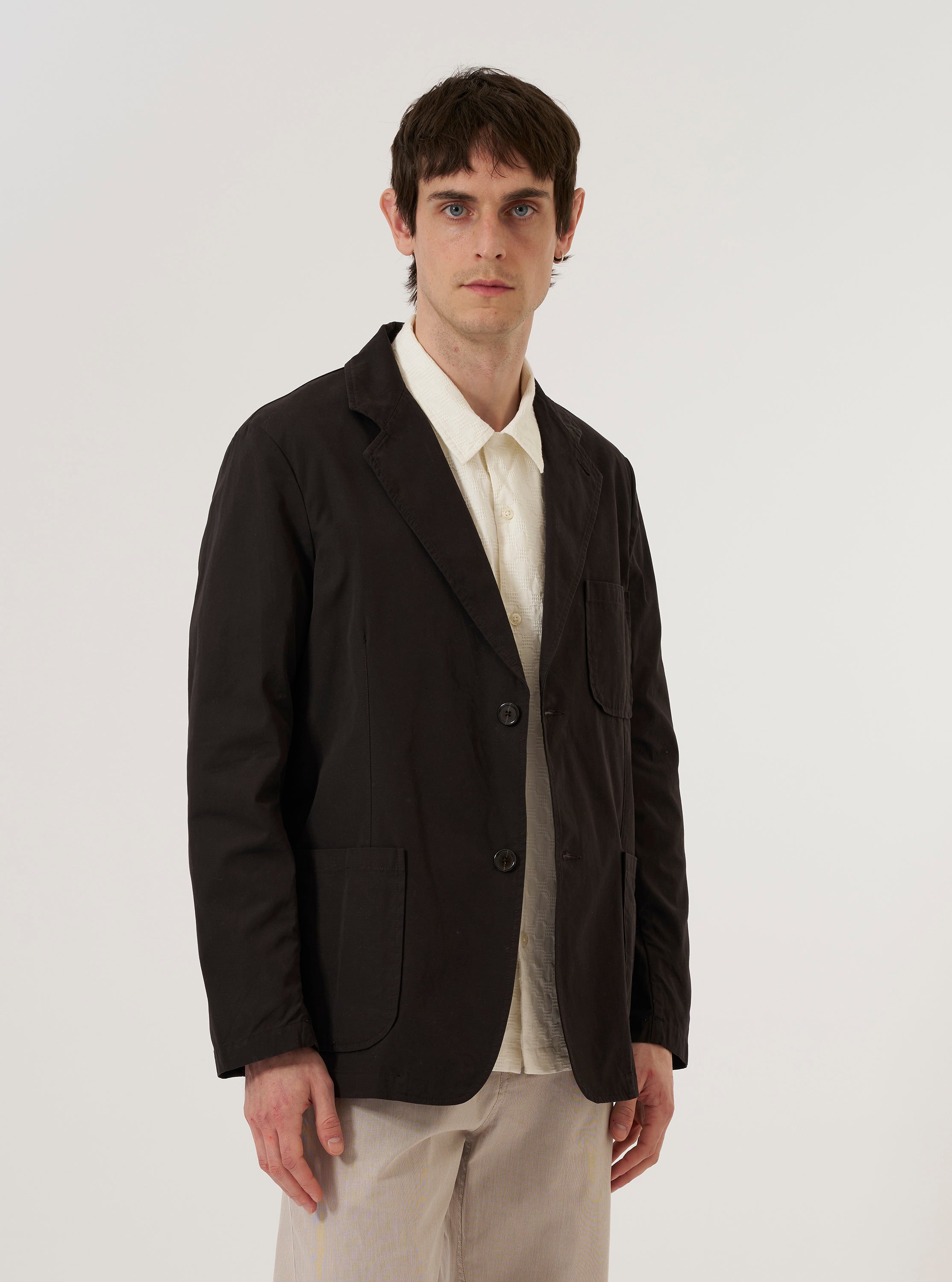 Men's Licorice Summer Canvas Two Button Jacket – Universal Works