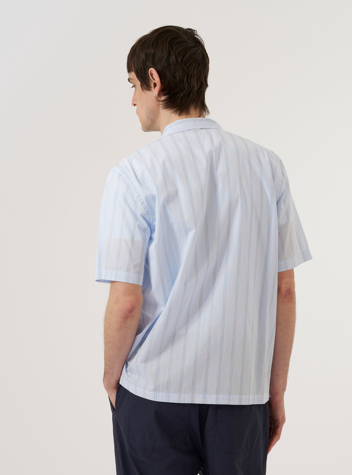 Soft Blue Mc Stripe Road Trip Shirt