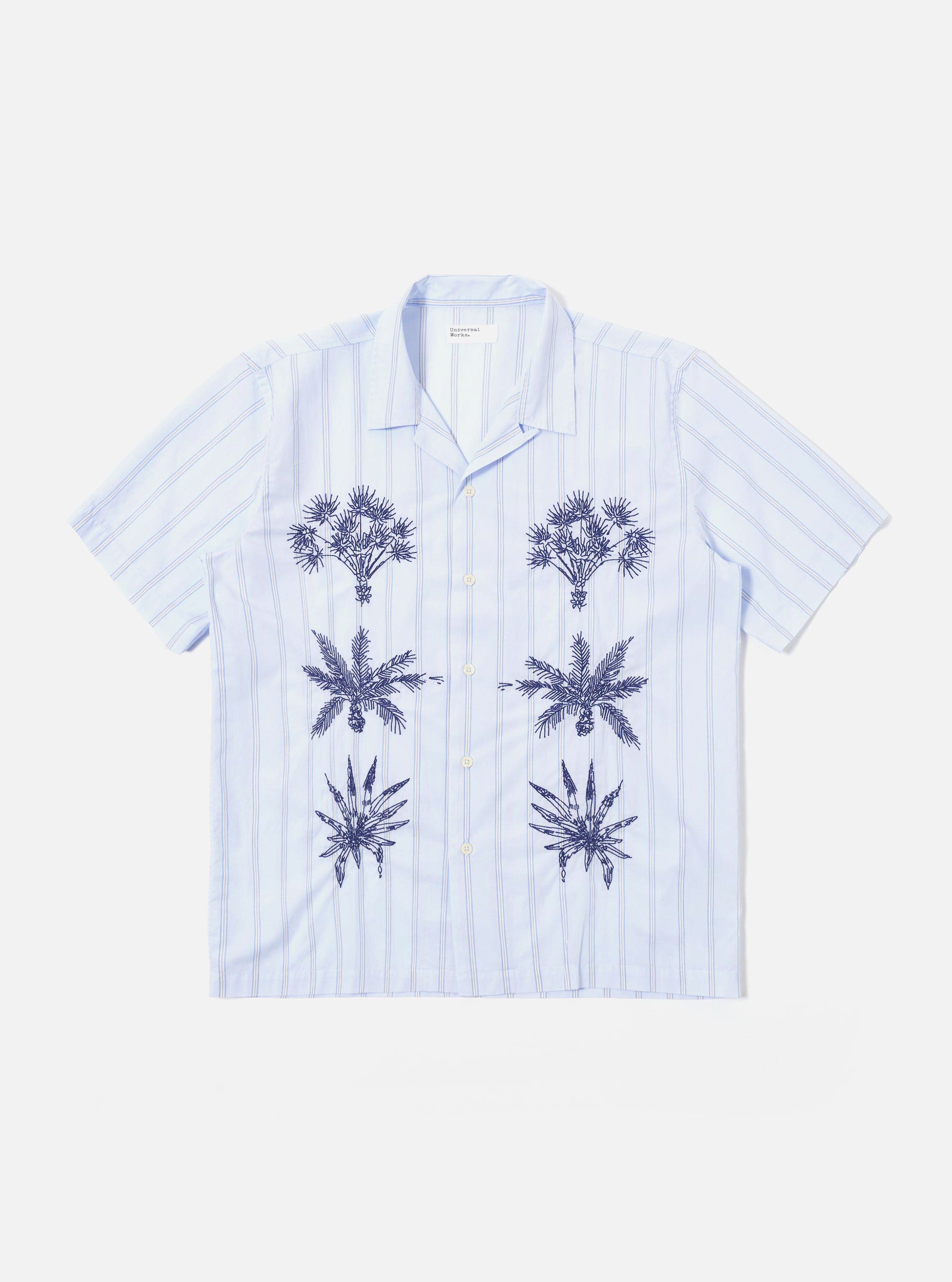 Men's Soft Blue Mc Stripe Road Trip Shirt – Universal Works