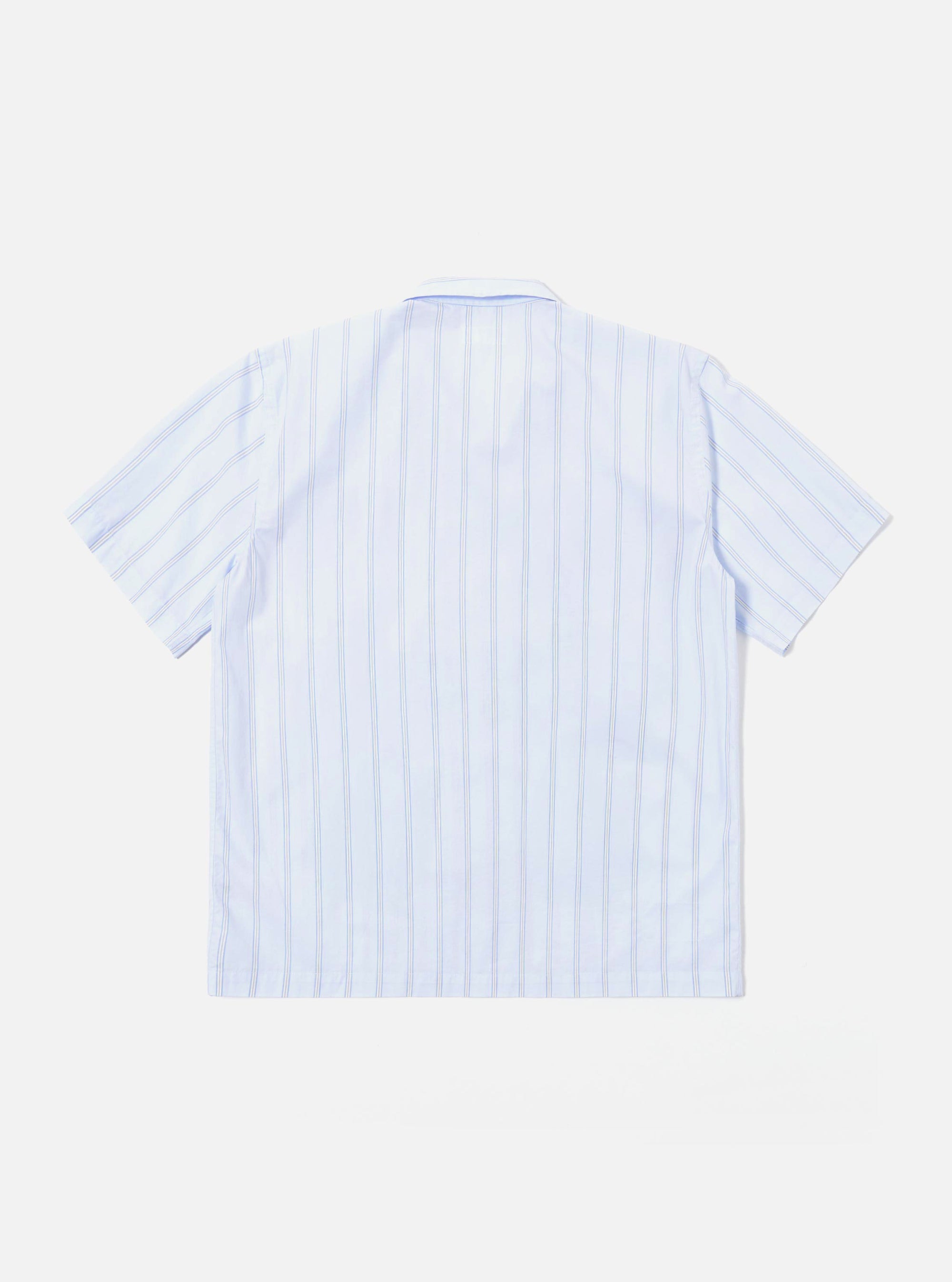 Soft Blue Mc Stripe Road Trip Shirt