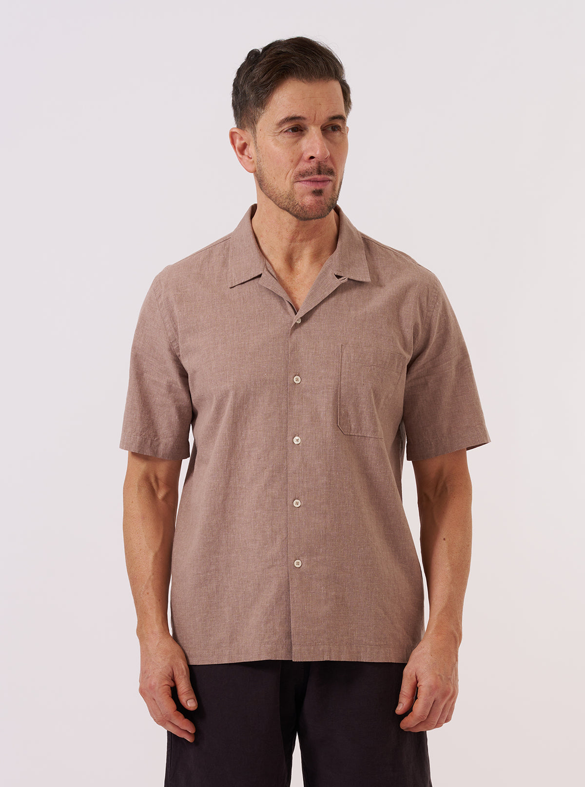 Universal Works Road Shirt - Brown - L