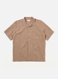 Brown Sido Linen Mix Road Shirt
