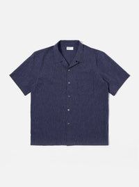Navy Sido Linen Mix Road Shirt