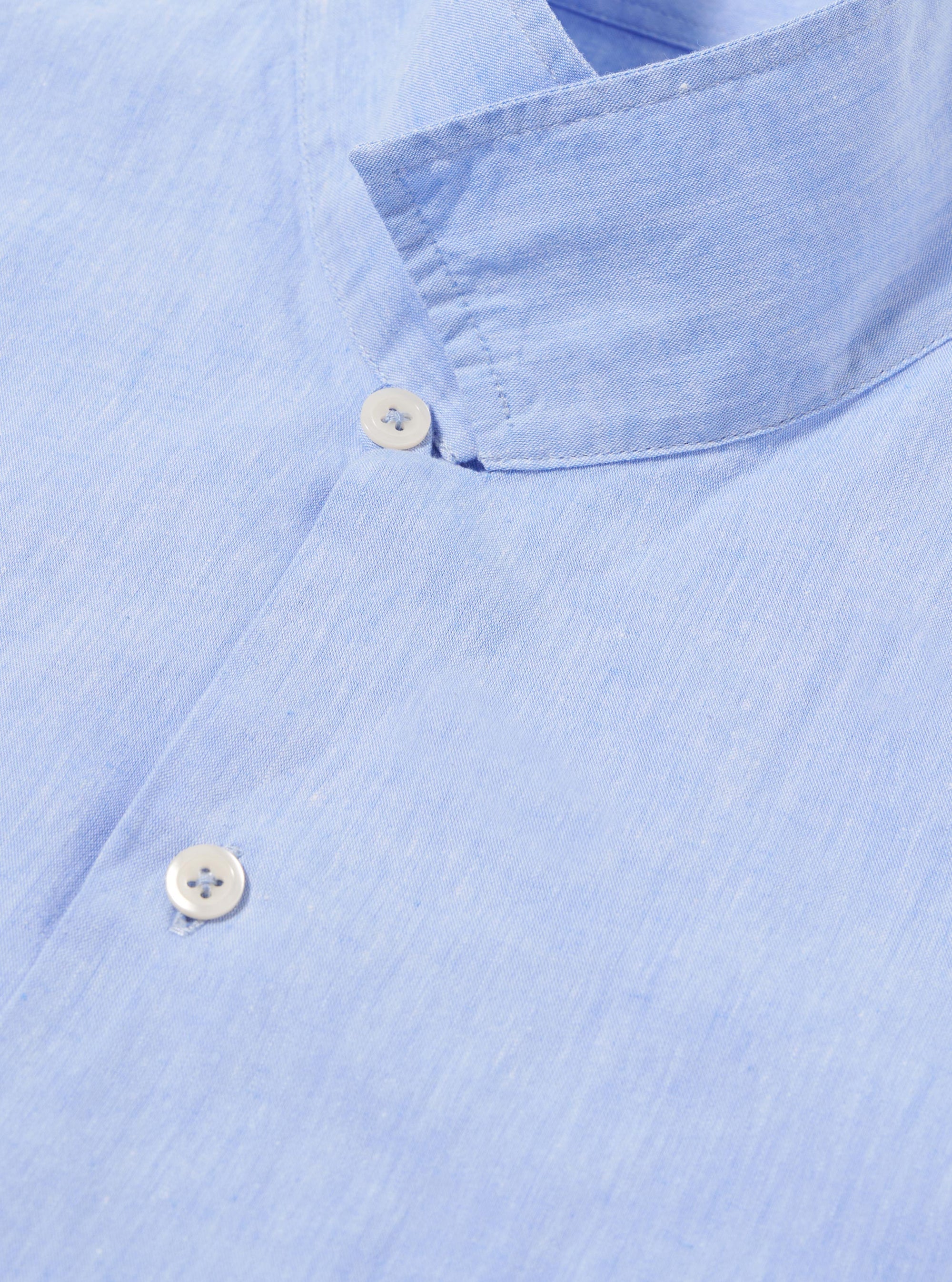 Sky Blue Sido Linen Mix Road Shirt