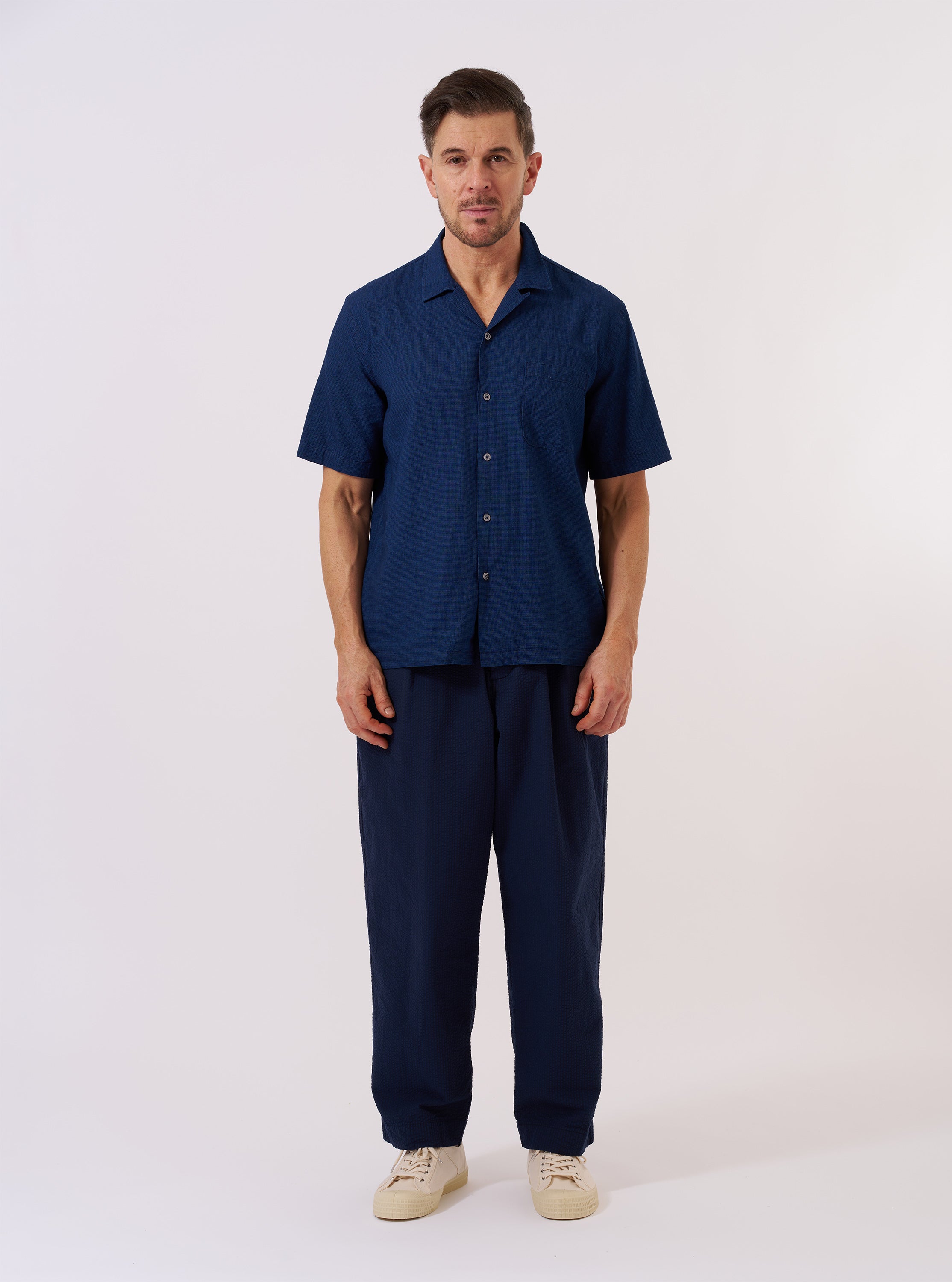 Men's Indigo Lincot Denim Road Shirt – Universal Works