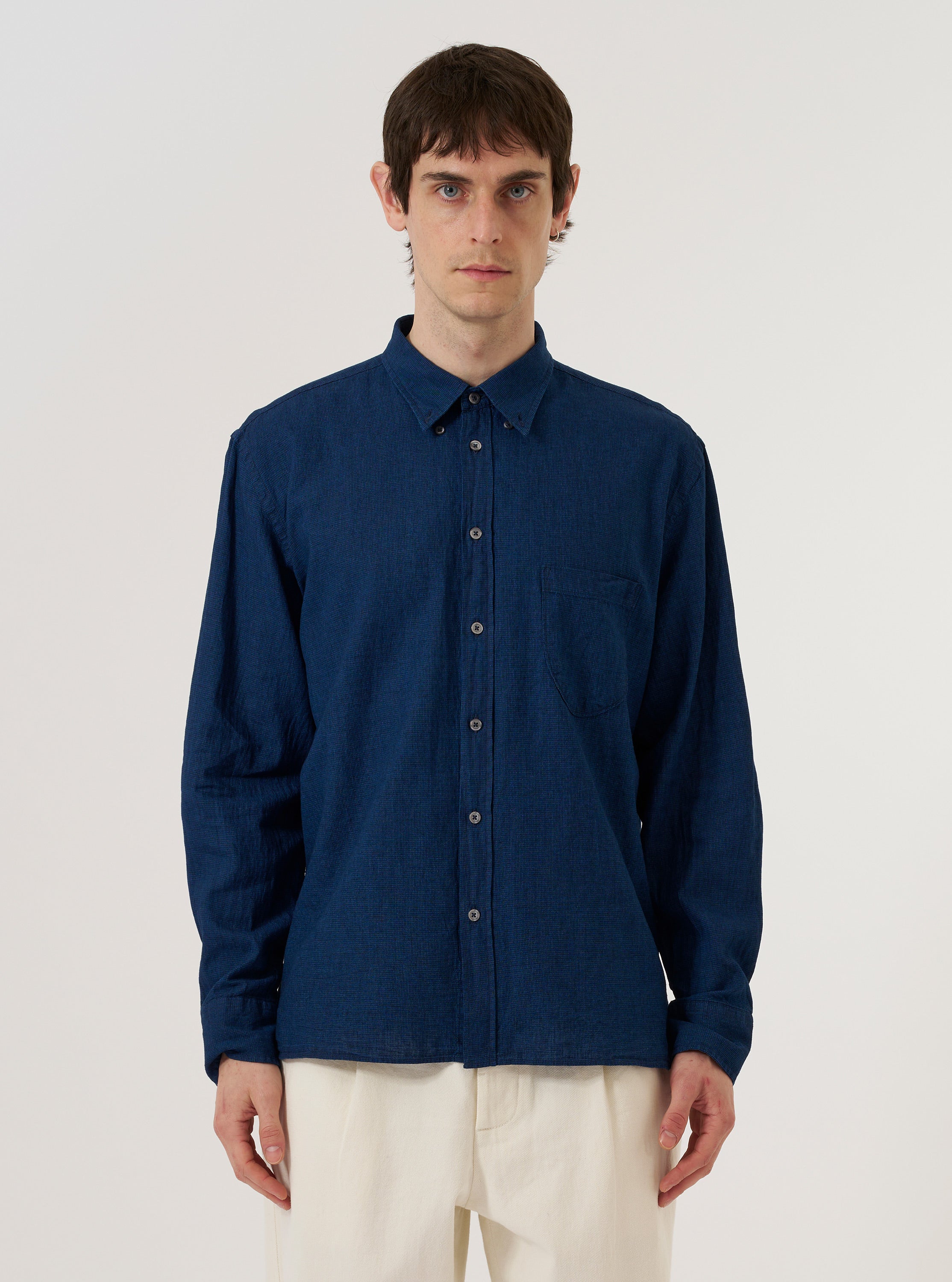 Men's Indigo Lincot Denim Lazy Day Shirt – Universal Works