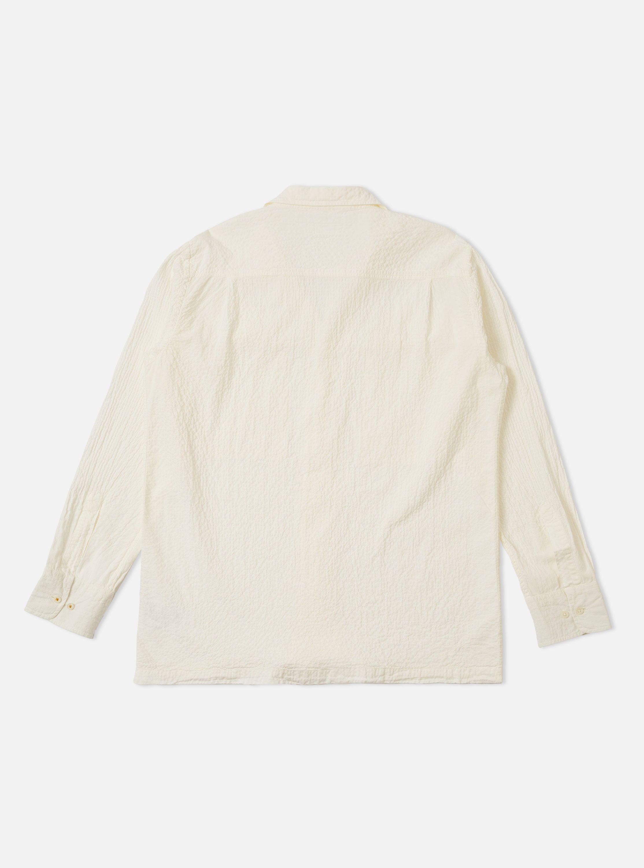 Men's Ecru Arten Seersucker Attendant Shirt – Universal Works