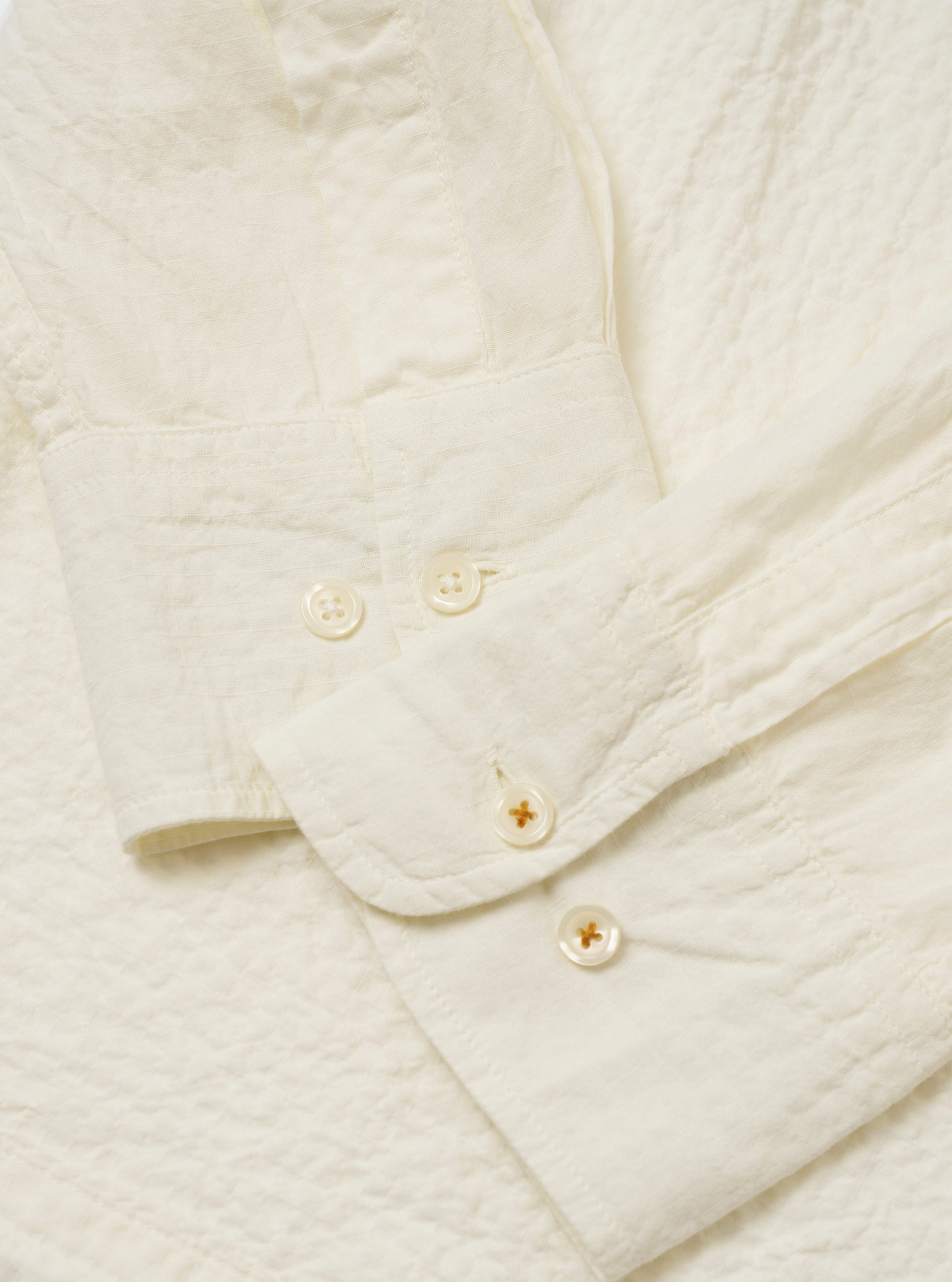 Ecru Arten Seersucker Attendant Shirt