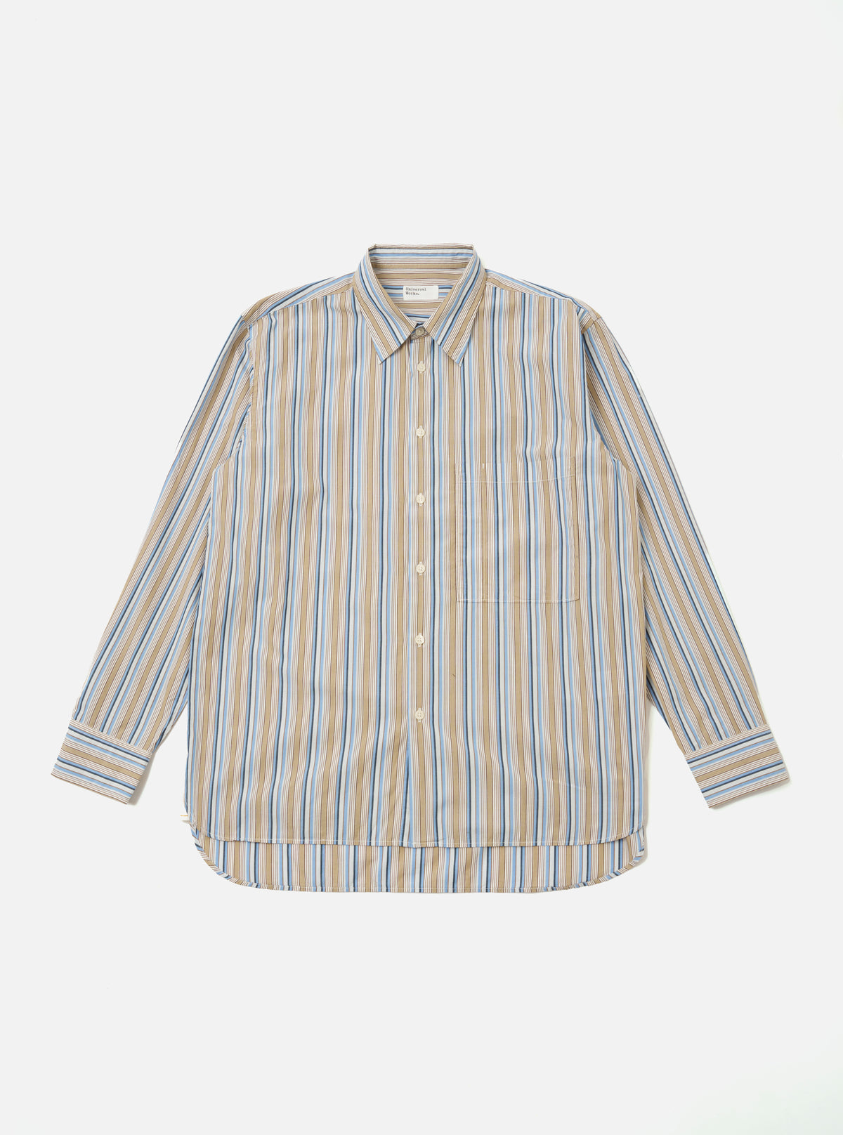 Multi Pop Multi Stripe Square Pocket Shirt
