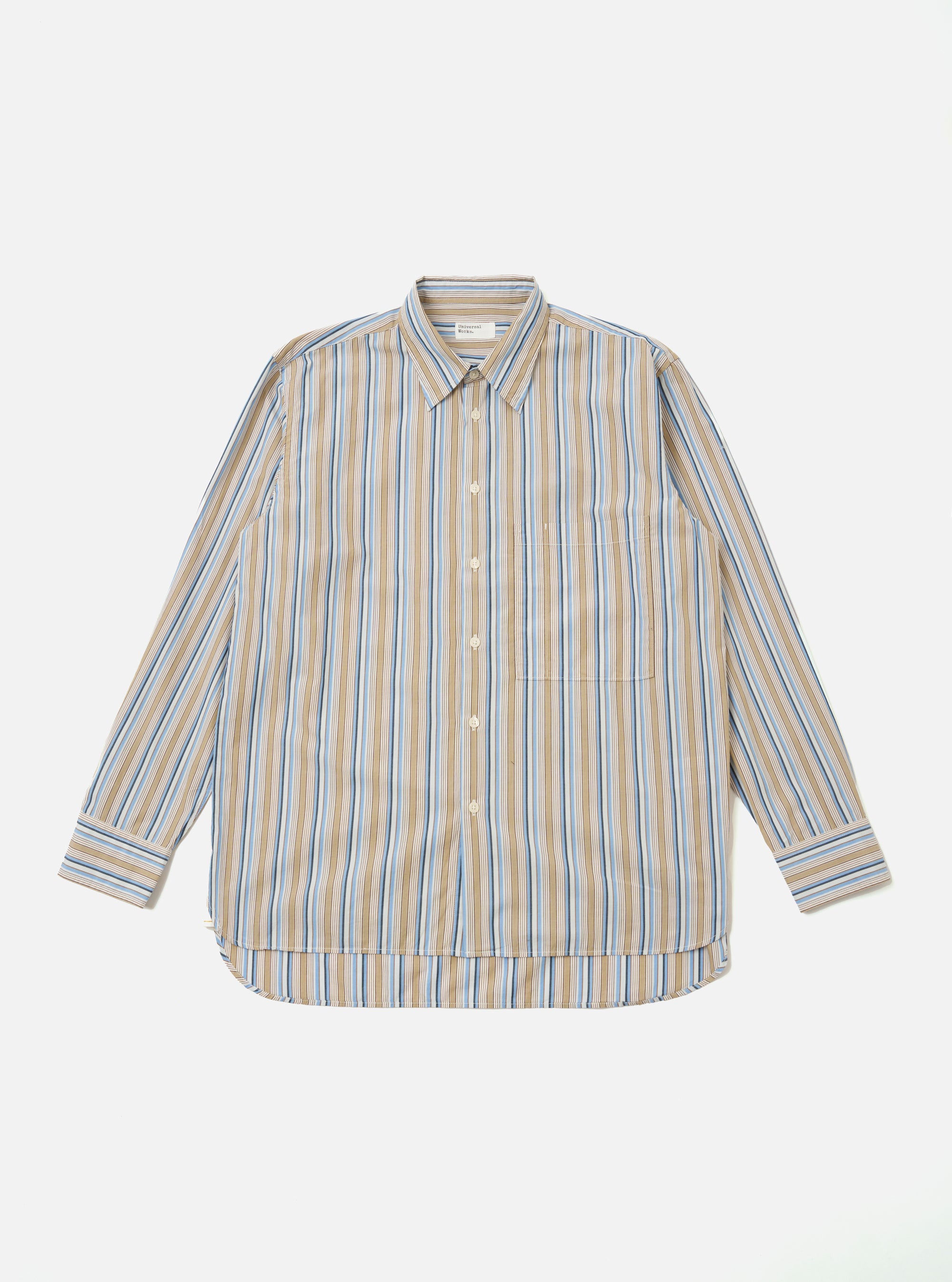 Multi Pop Multi Stripe Square Pocket Shirt