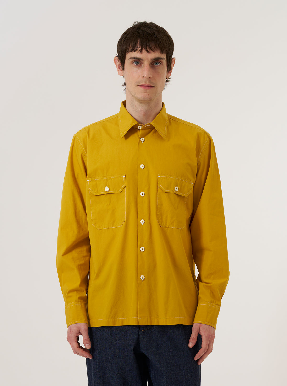 Men's Golden Brown Organic Fine Poplin Cpo Shirt – Universal Works