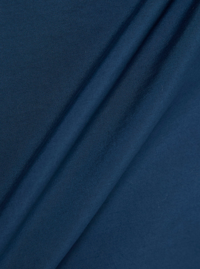 Navy Organic Fine Poplin Bakers Overshirt