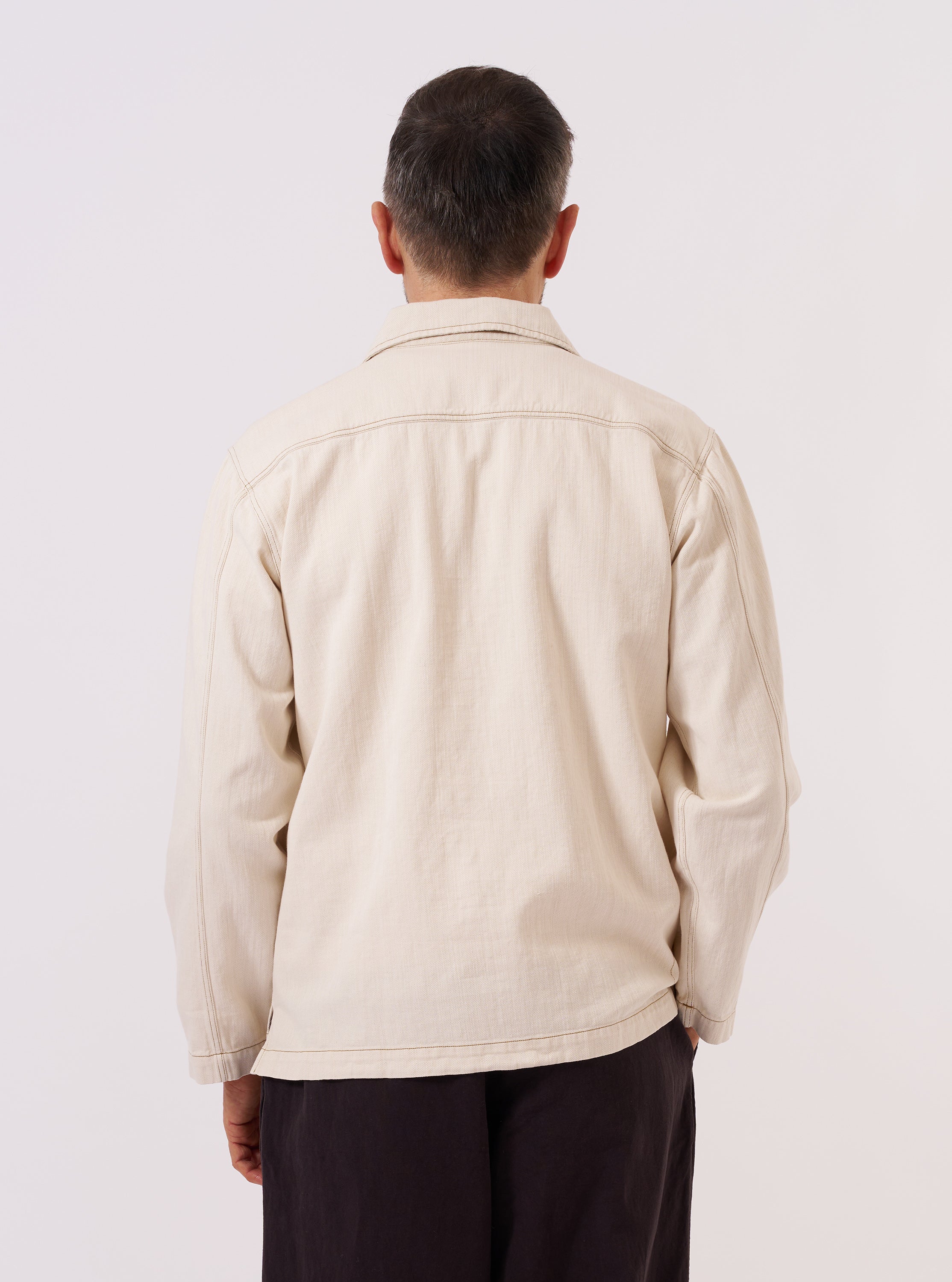 Men's Ecru Koko Cotlin Smock Overshirt – Universal Works