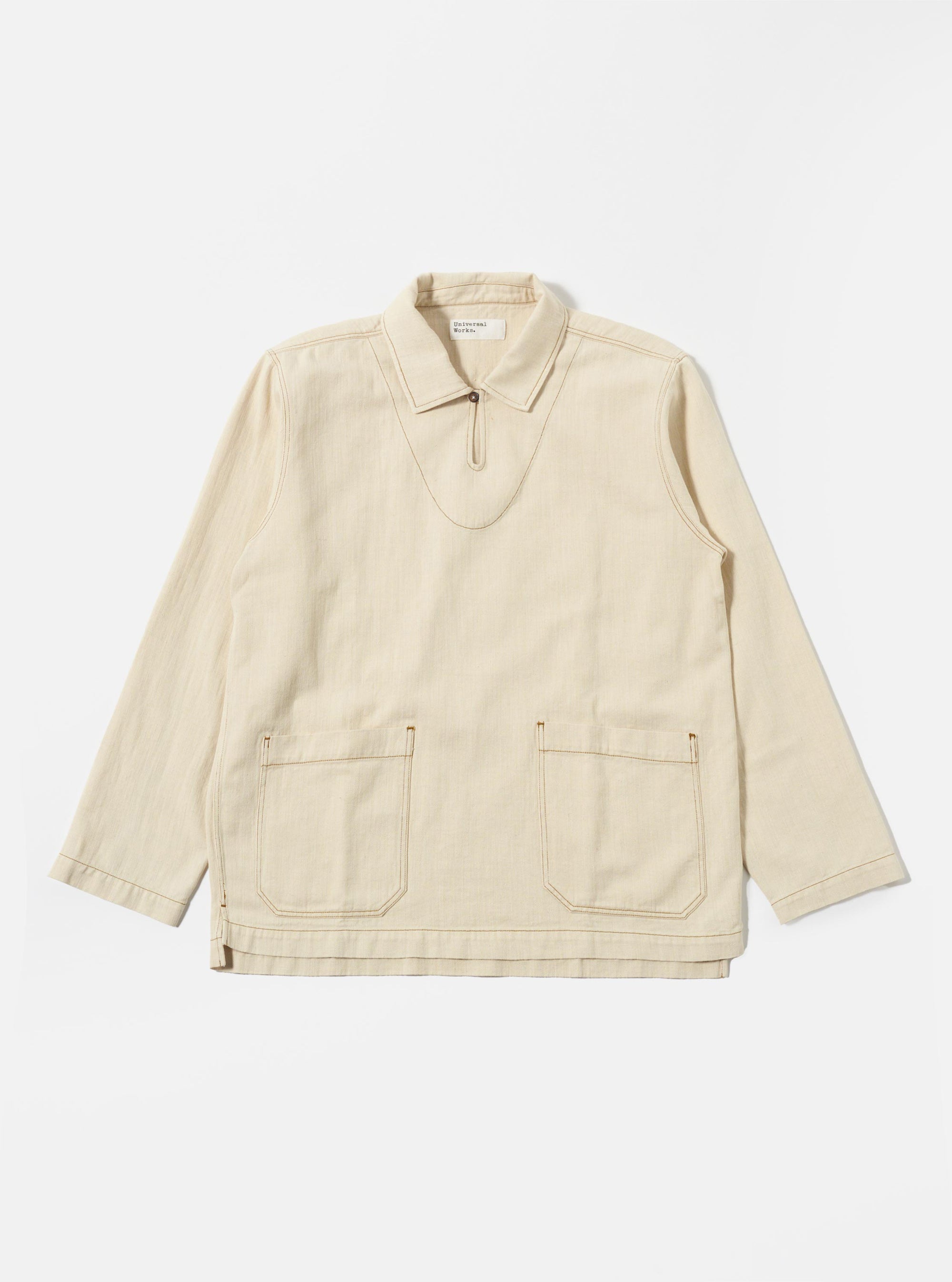 Ecru Koko Cotlin Smock Overshirt