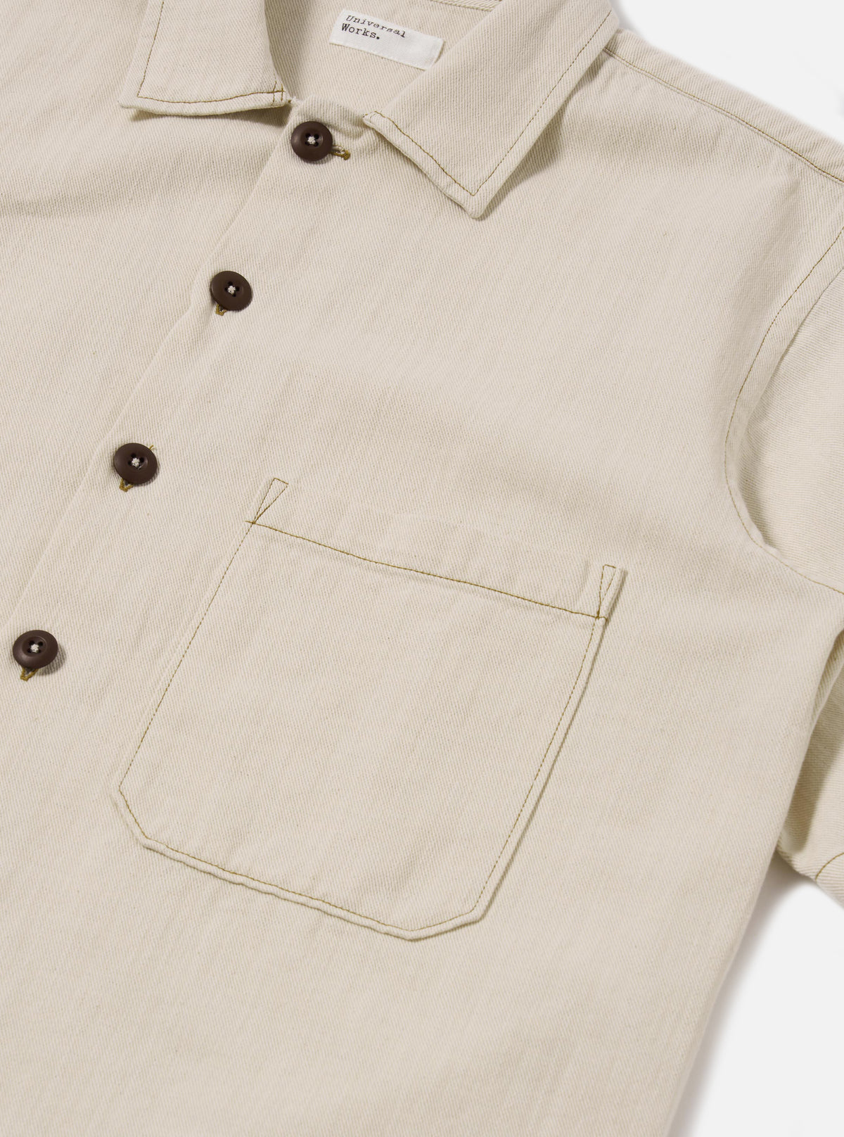 Ecru Koko Cotlin S/S Fatigue Shirt