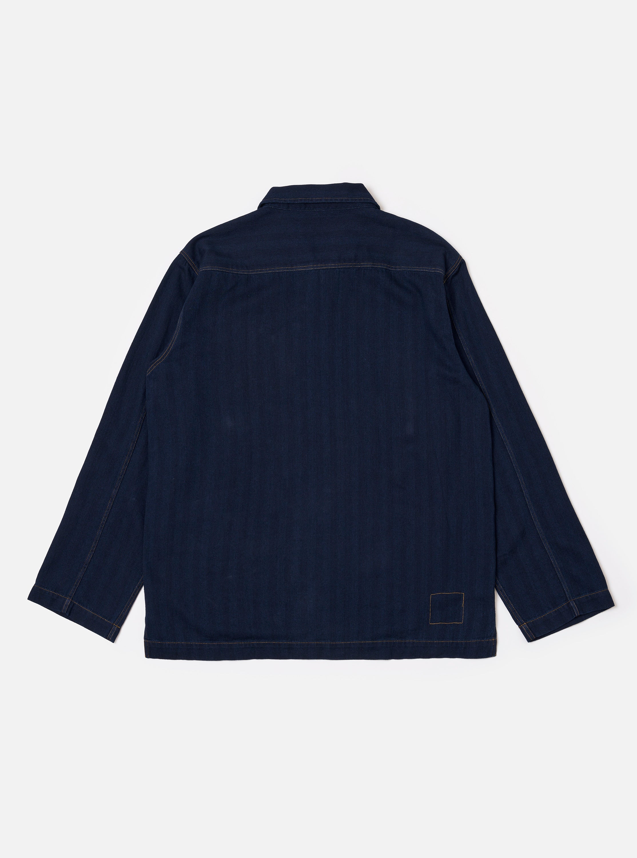 Men's Indigo Recycled Herringbone Smock Overshirt – Universal Works