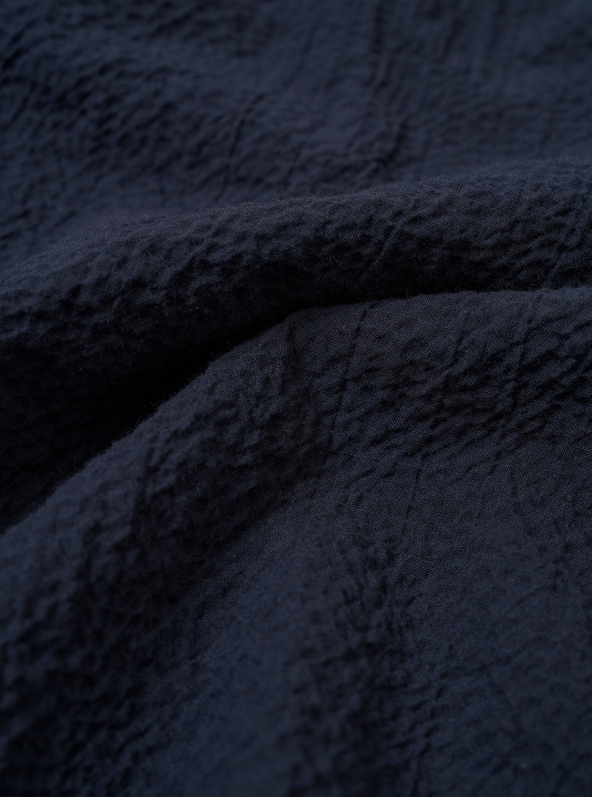 Navy Seersucker Shirting Lucky Shirt