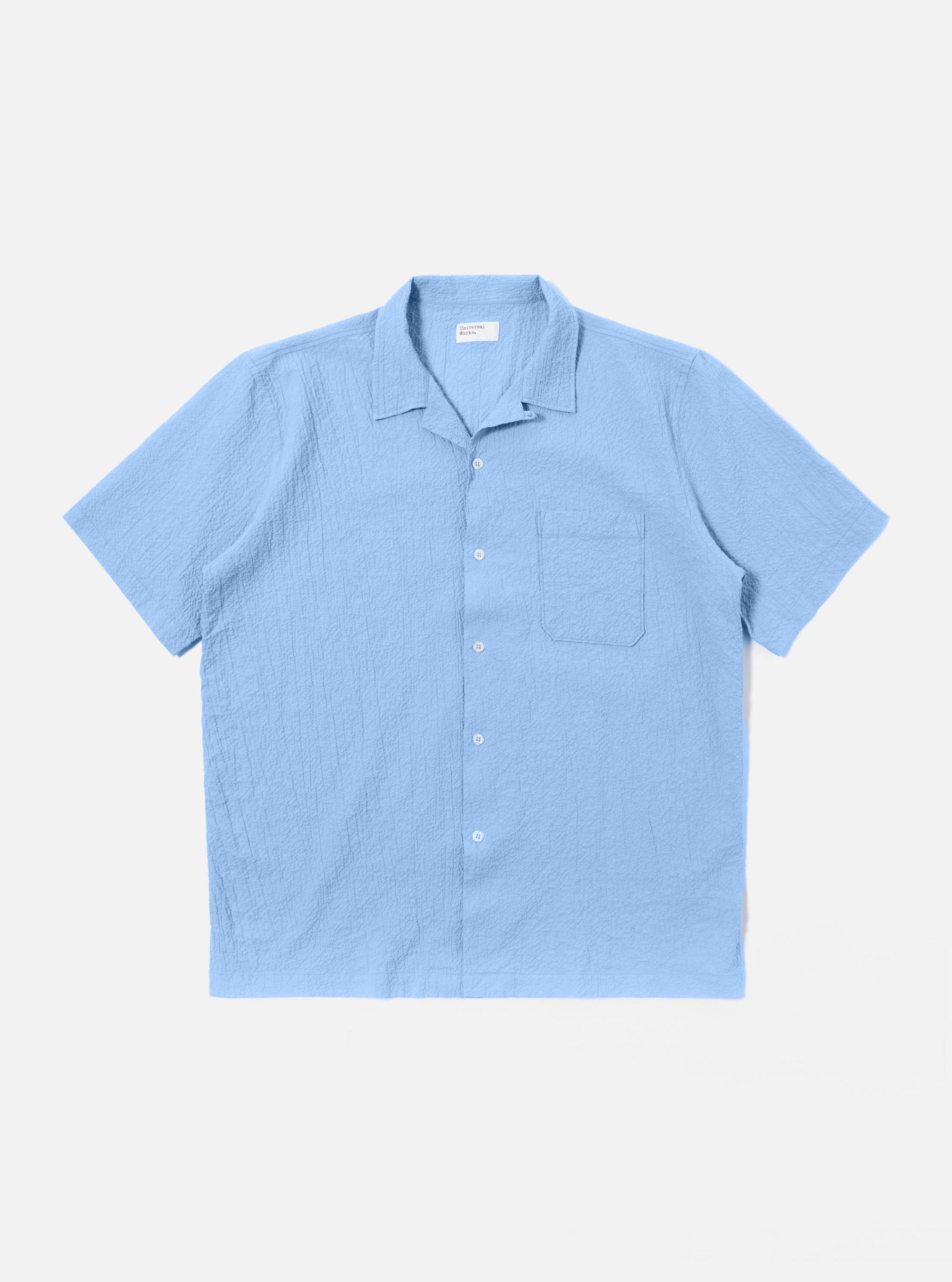 Sky Blue Seersucker Shirting Road Shirt