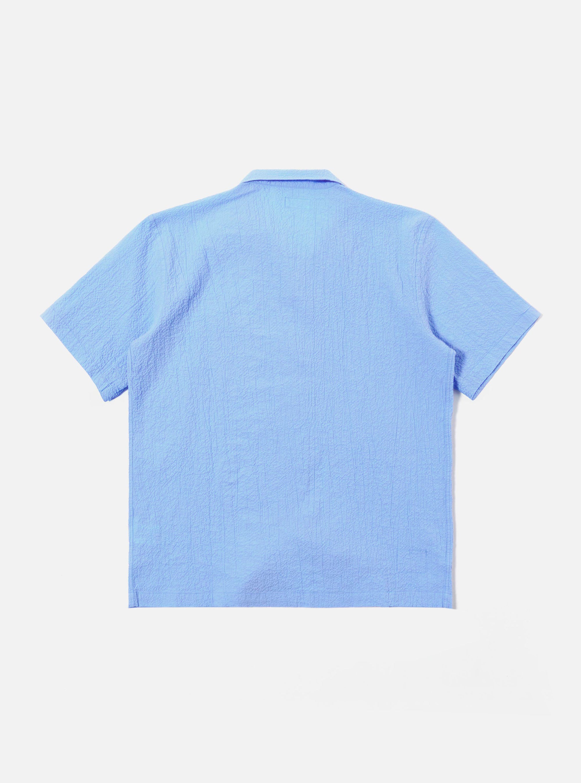Sky Blue Seersucker Shirting Road Shirt