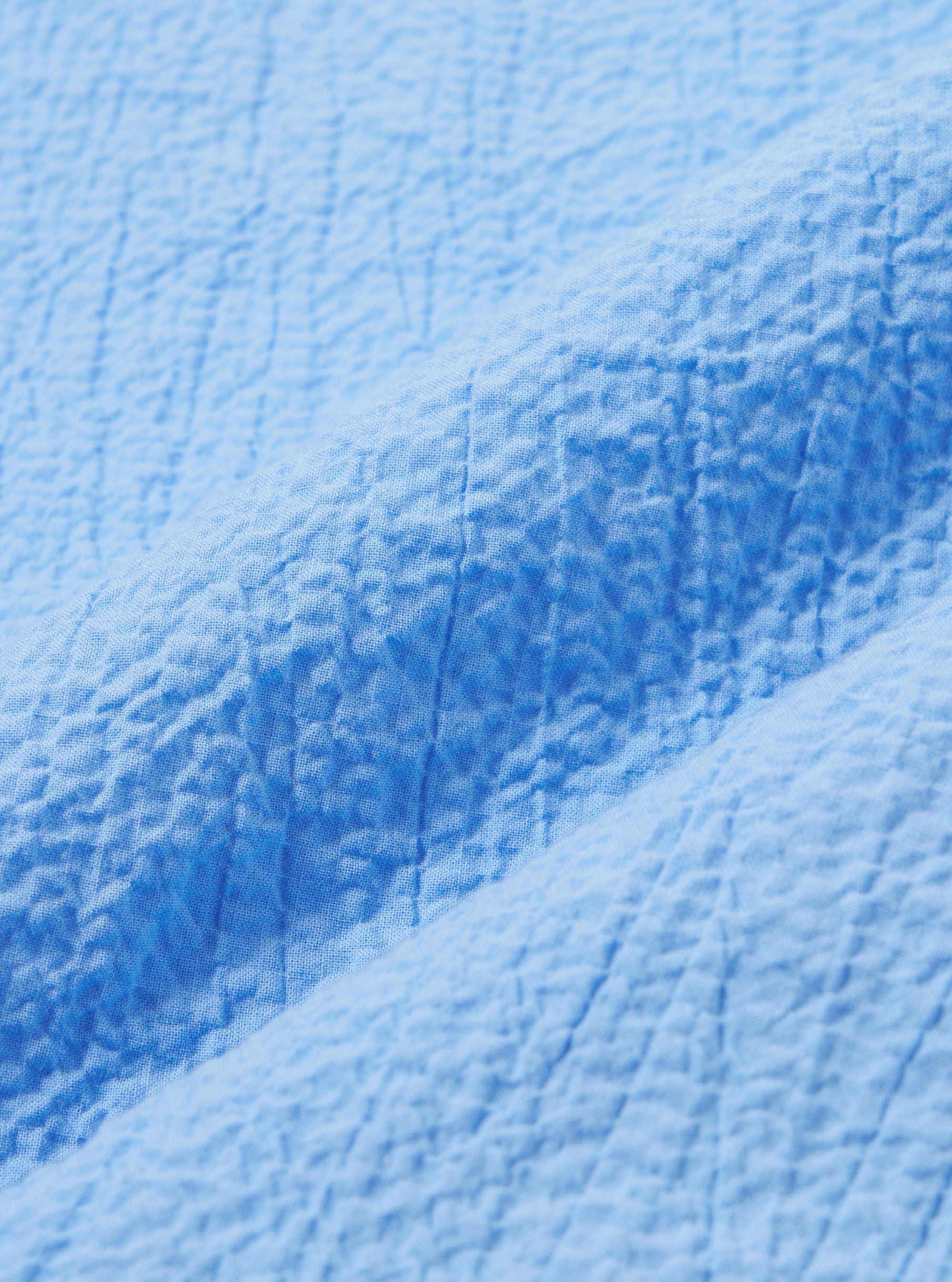 Sky Blue Seersucker Shirting Road Shirt