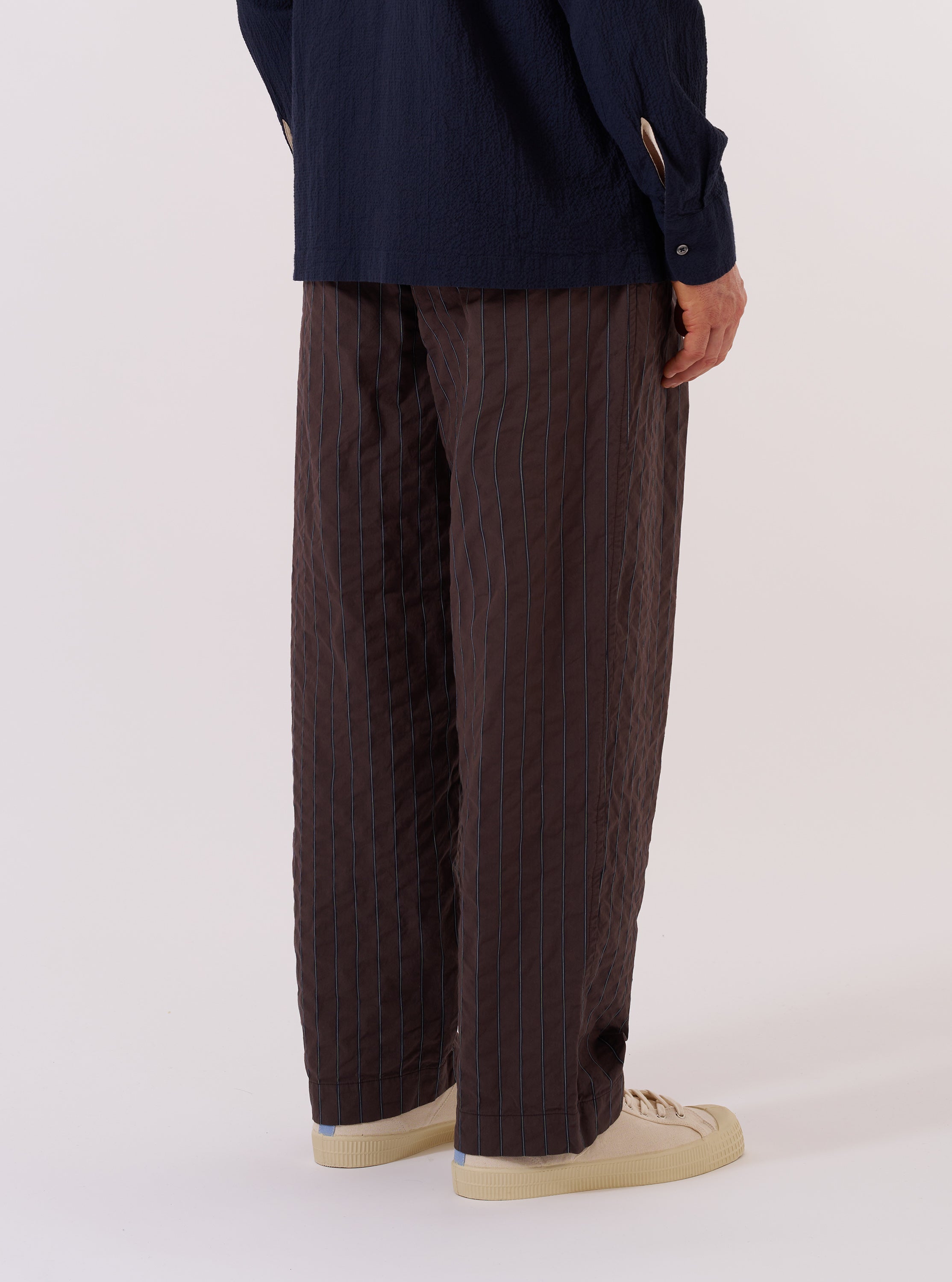 Men's Brown Chester Stripe Oxford Pant – Universal Works