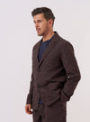 Brown Chester Stripe Two Button Jacket