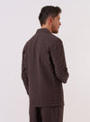 Brown Chester Stripe Two Button Jacket