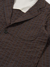Brown Chester Stripe Two Button Jacket