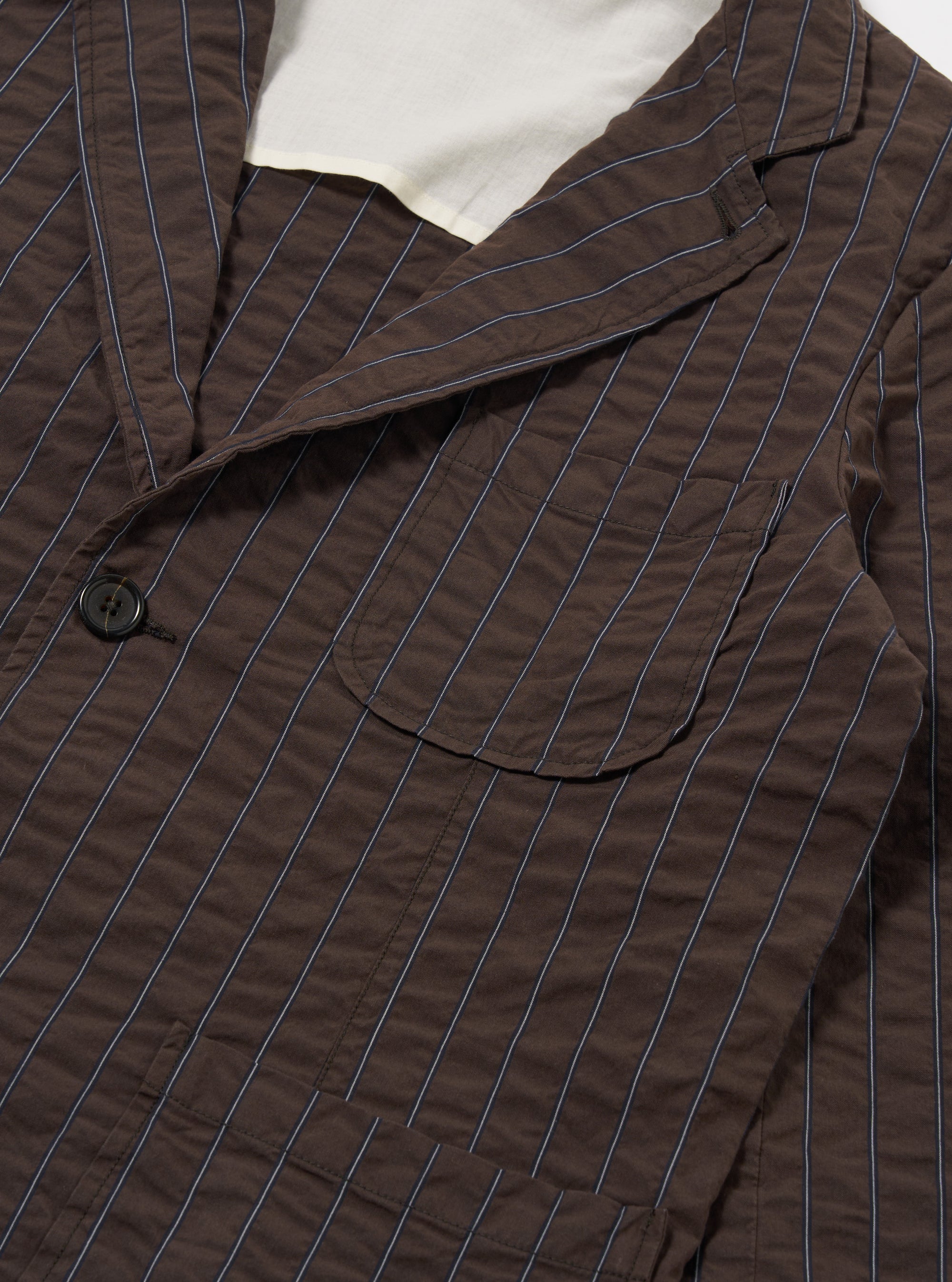 Brown Chester Stripe Two Button Jacket
