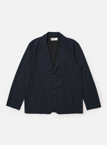 Men's Navy Cotton Two Button Suit Jacket – Universal Works