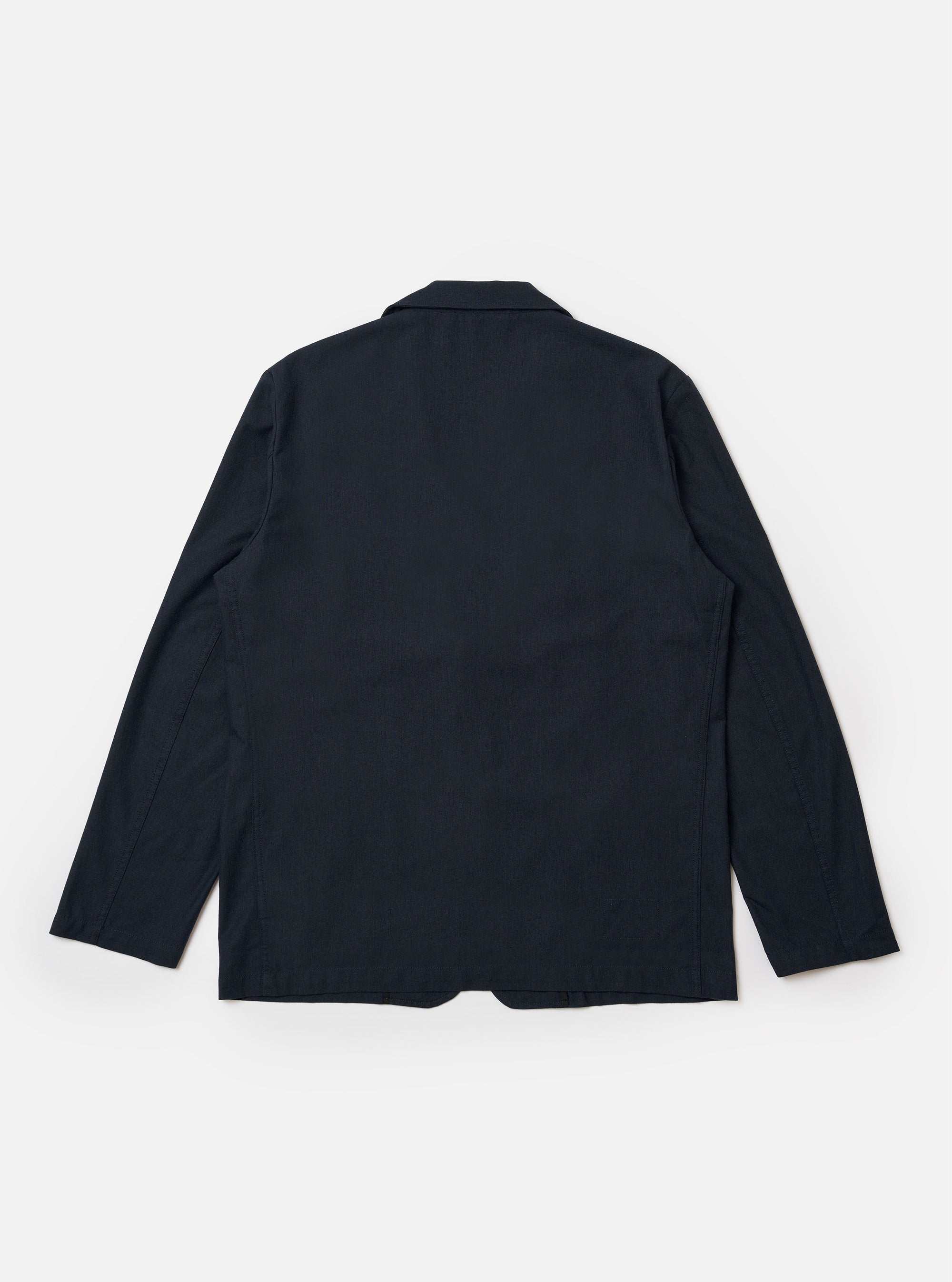 Navy Valencia Cotton Two Button Jacket