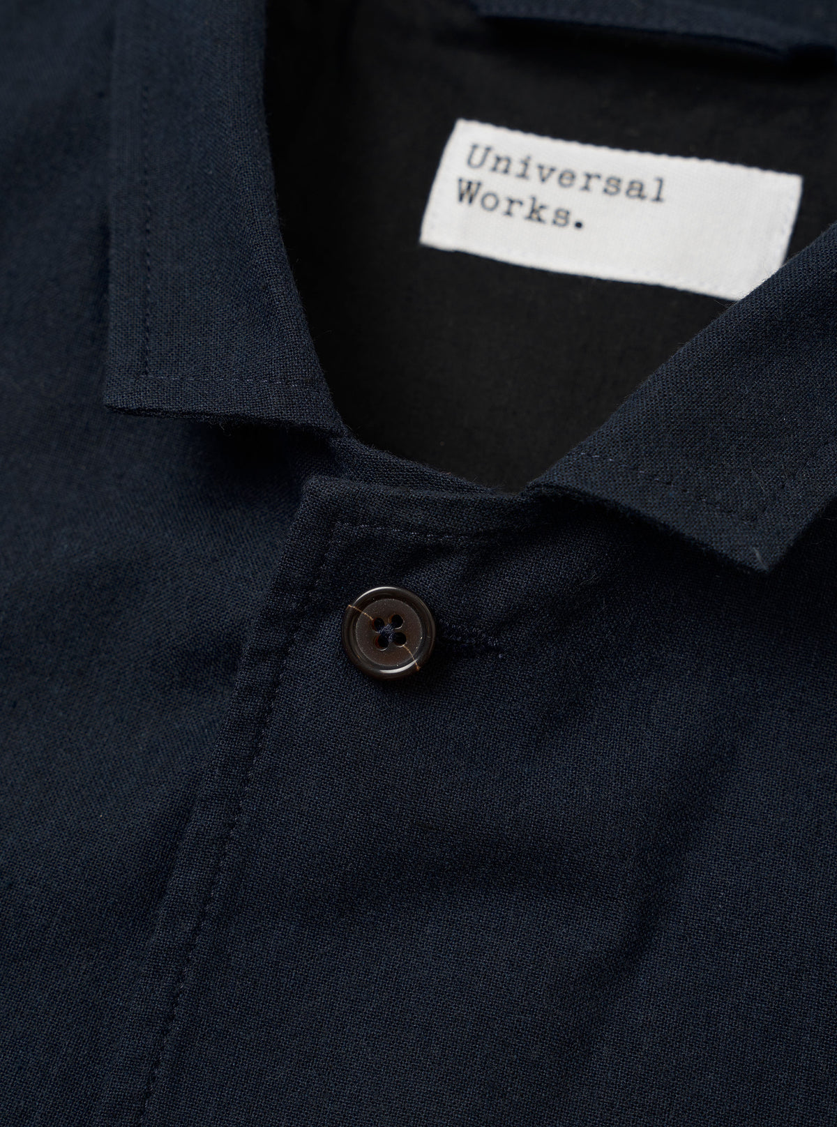 Navy Valencia Cotton Two Button Jacket