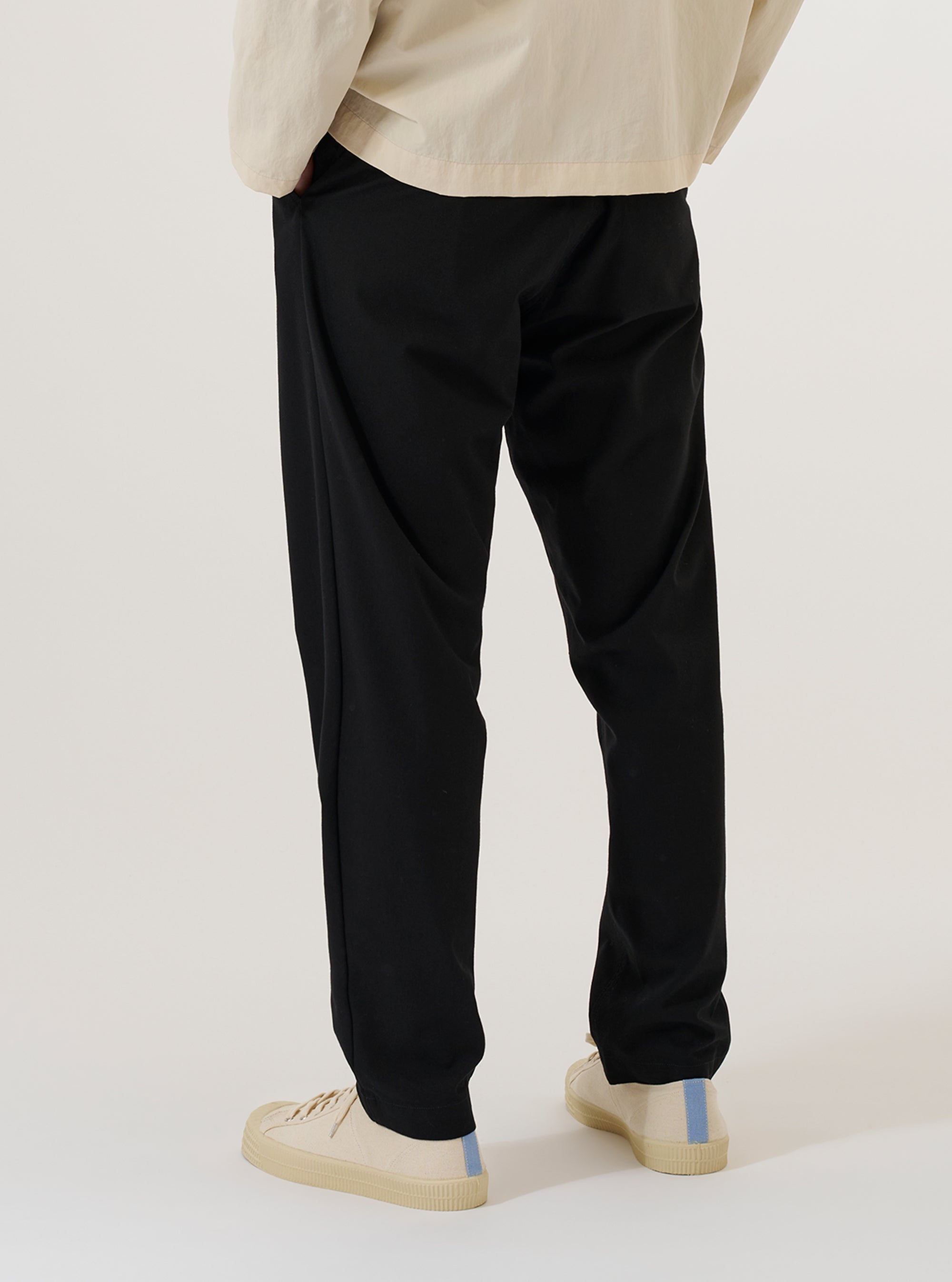 Black Valencia Cotton Military Chino