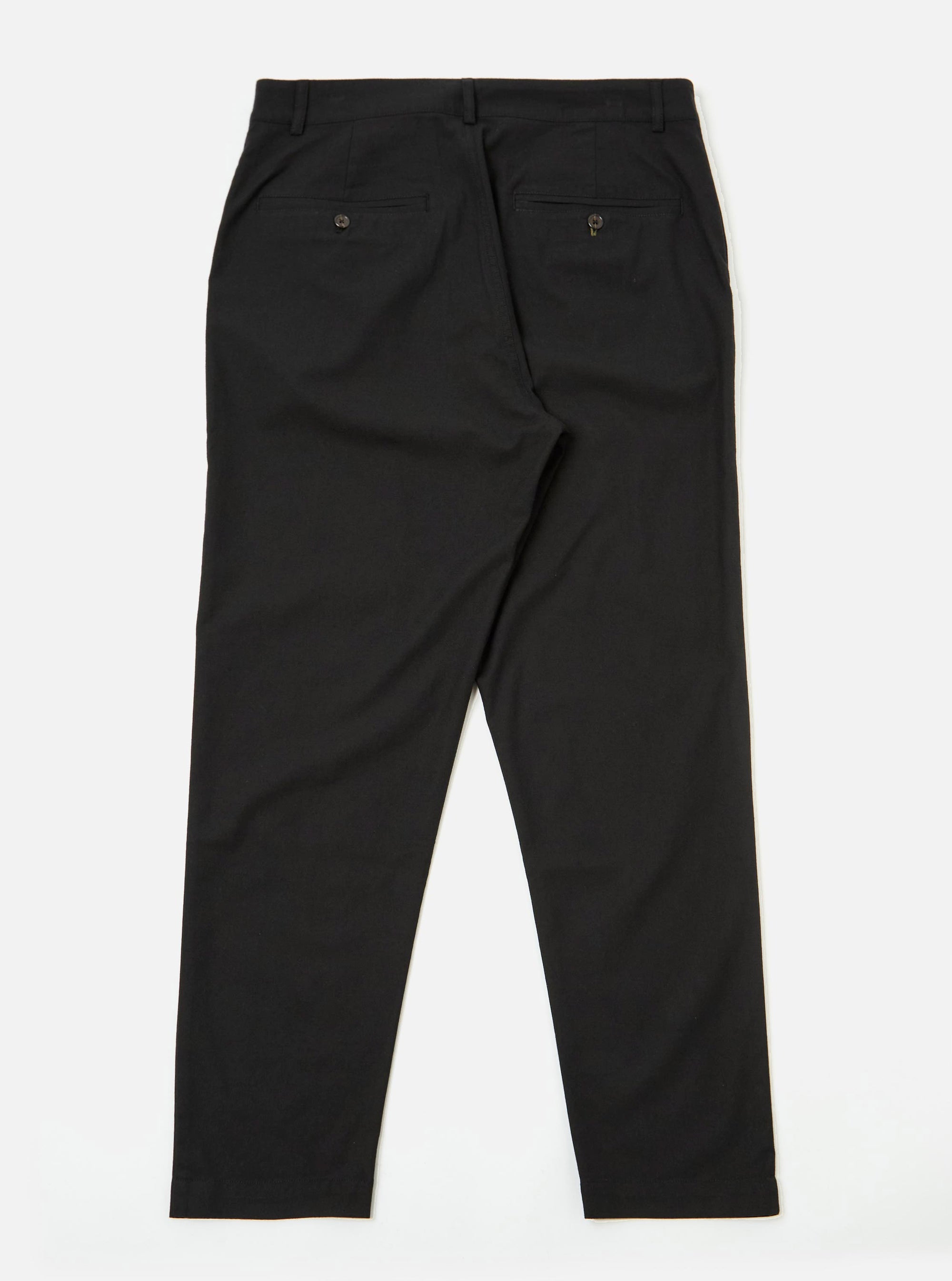 Black Valencia Cotton Military Chino