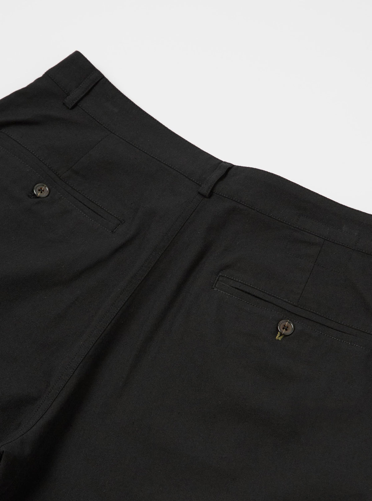 Black Valencia Cotton Military Chino