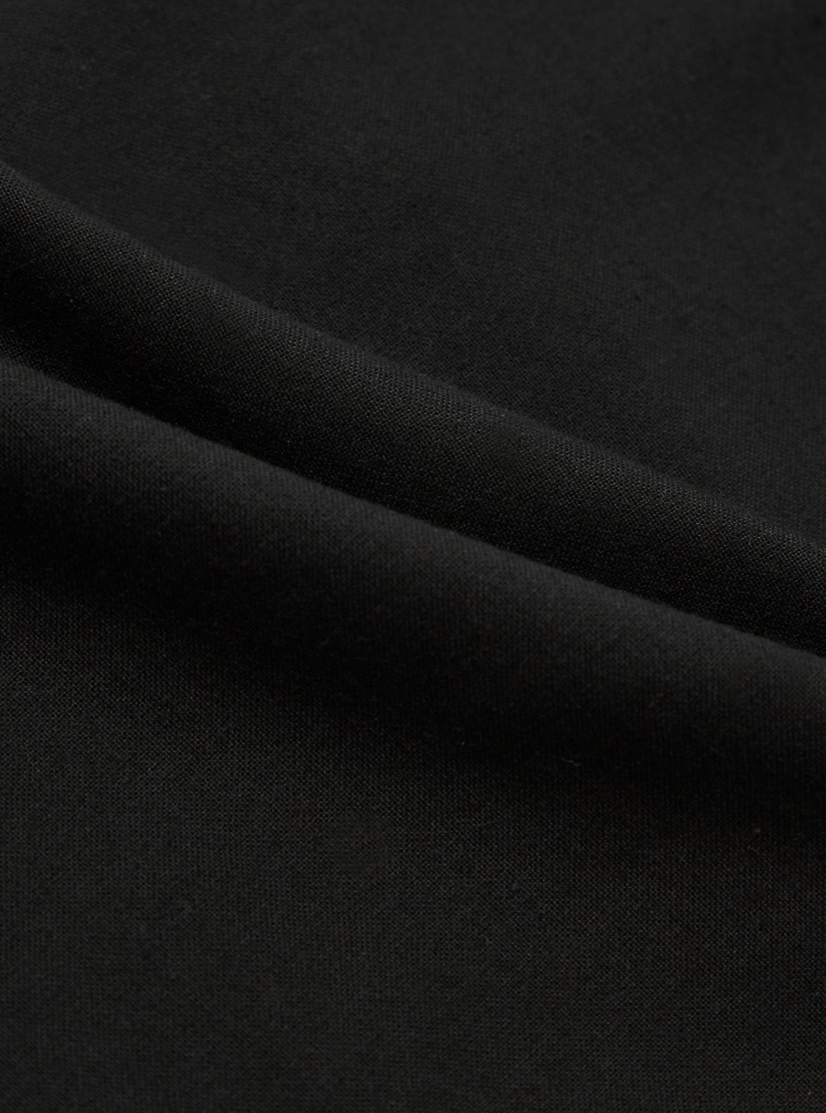 Black Valencia Cotton Military Chino