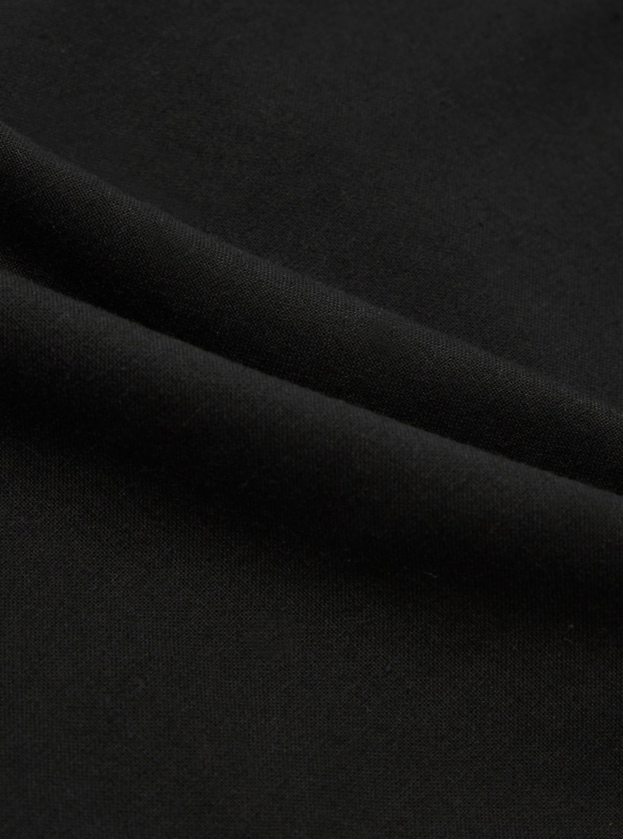 Black Valencia Cotton Military Chino