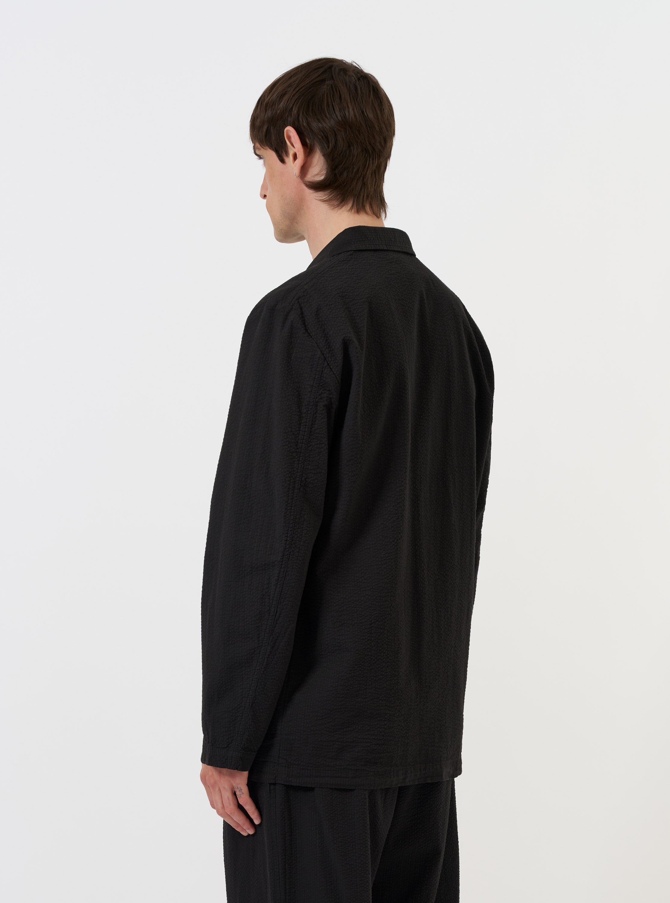Men's Black Merida Seersucker Three Button Jacket – Universal Works