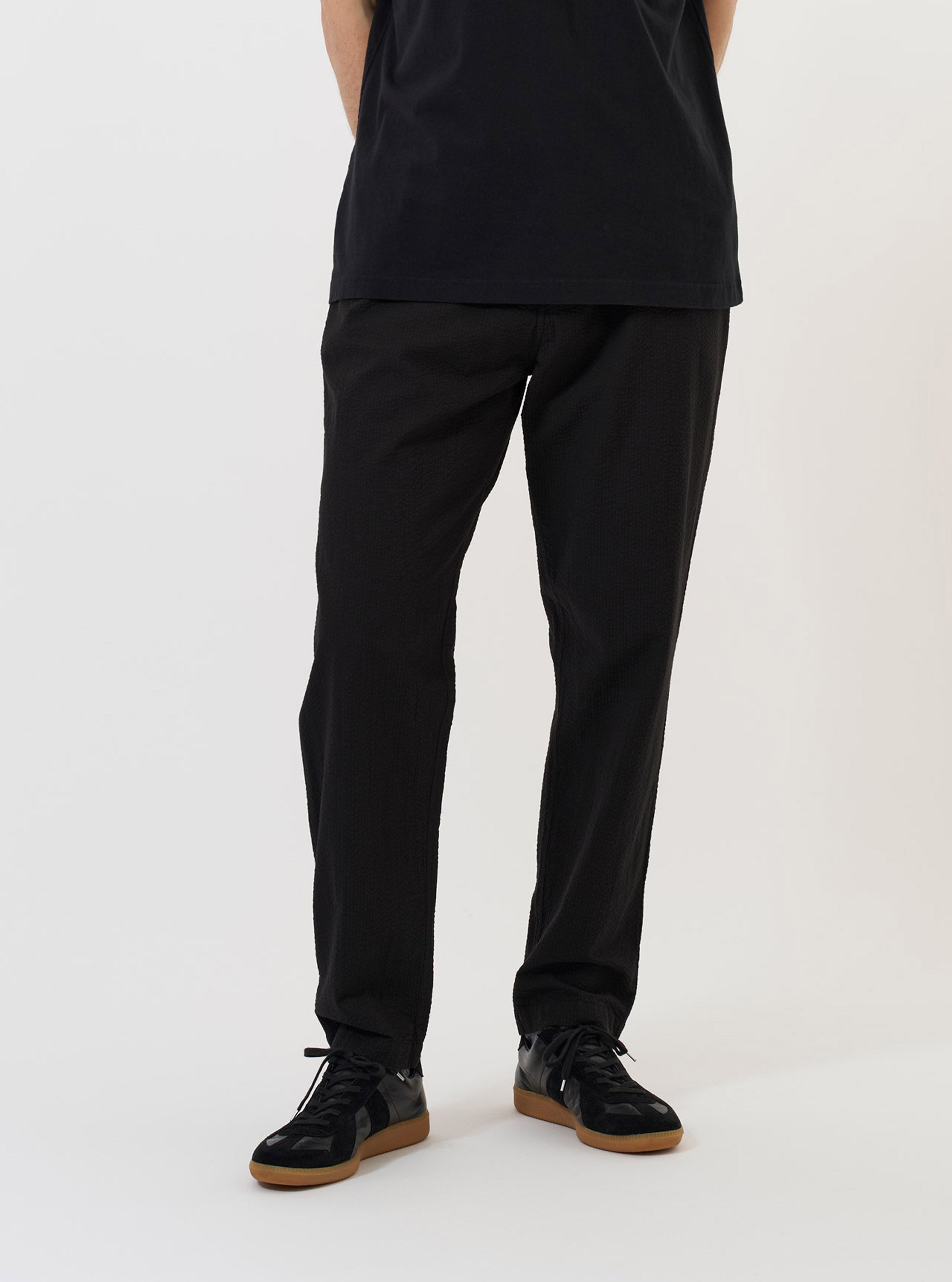 Men's Black Merida Seersucker Military Chino – Universal Works
