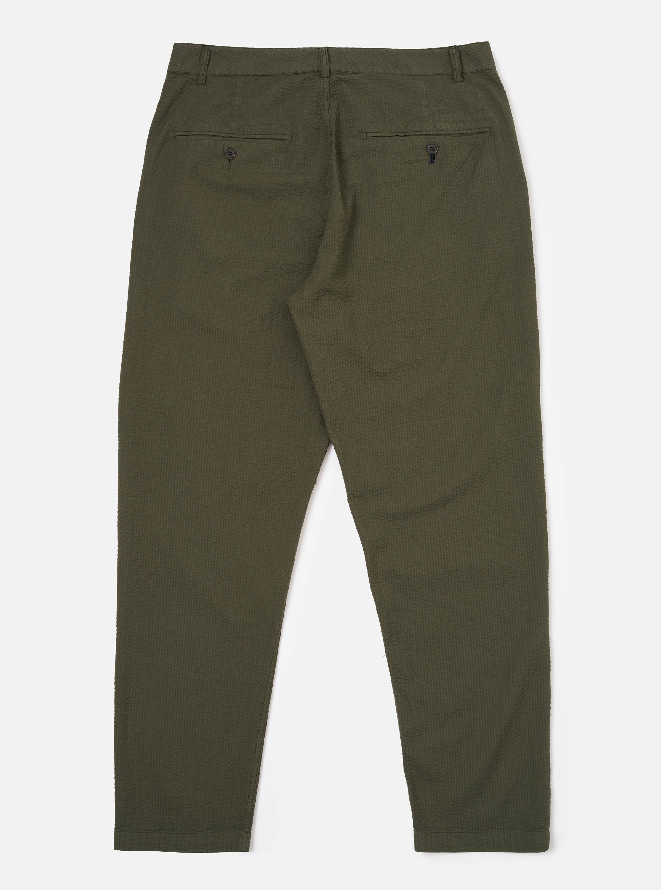 tsu-u 　WASHED HIGH WAIST CHINO 36 Men's Olive Merida Seersucker Military Chino – Universal Works